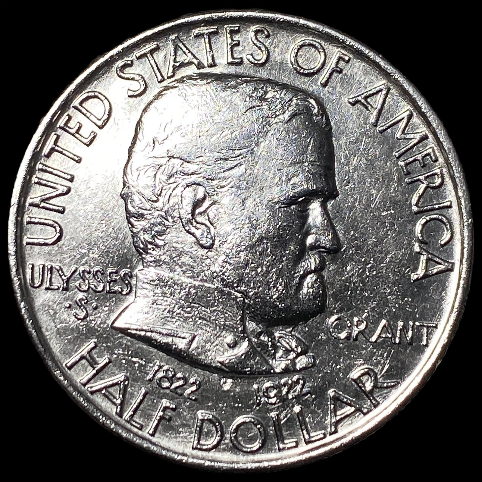 1922 Silver Half Dollar Grant Memorial GEM BU: 1922 Silver Half Dollar Grant Memorial GEM BU