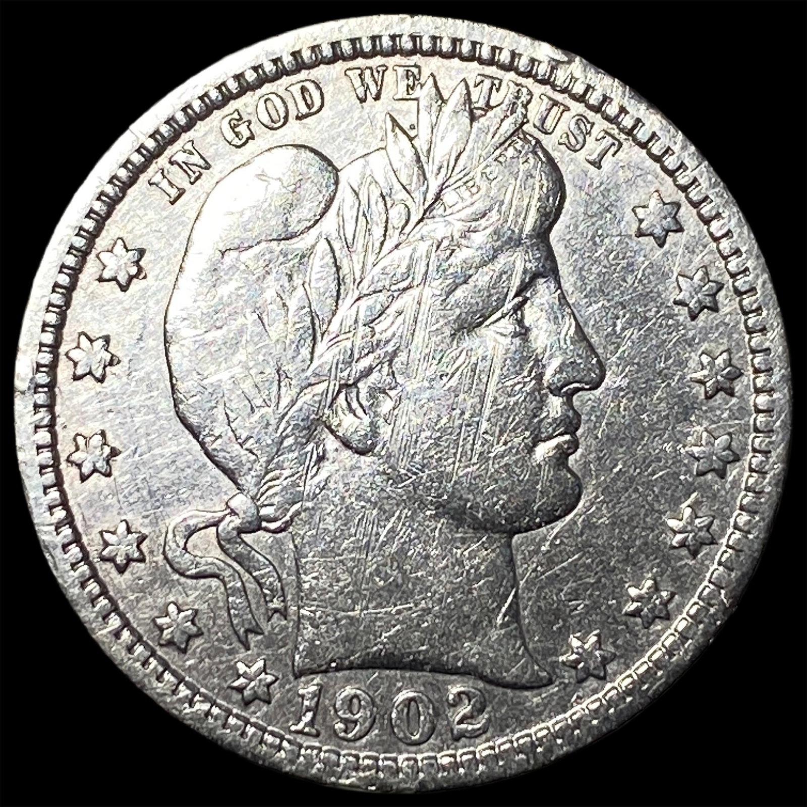 1902-S Silver Barber Quarter HIGH GRADE (1 of 2)