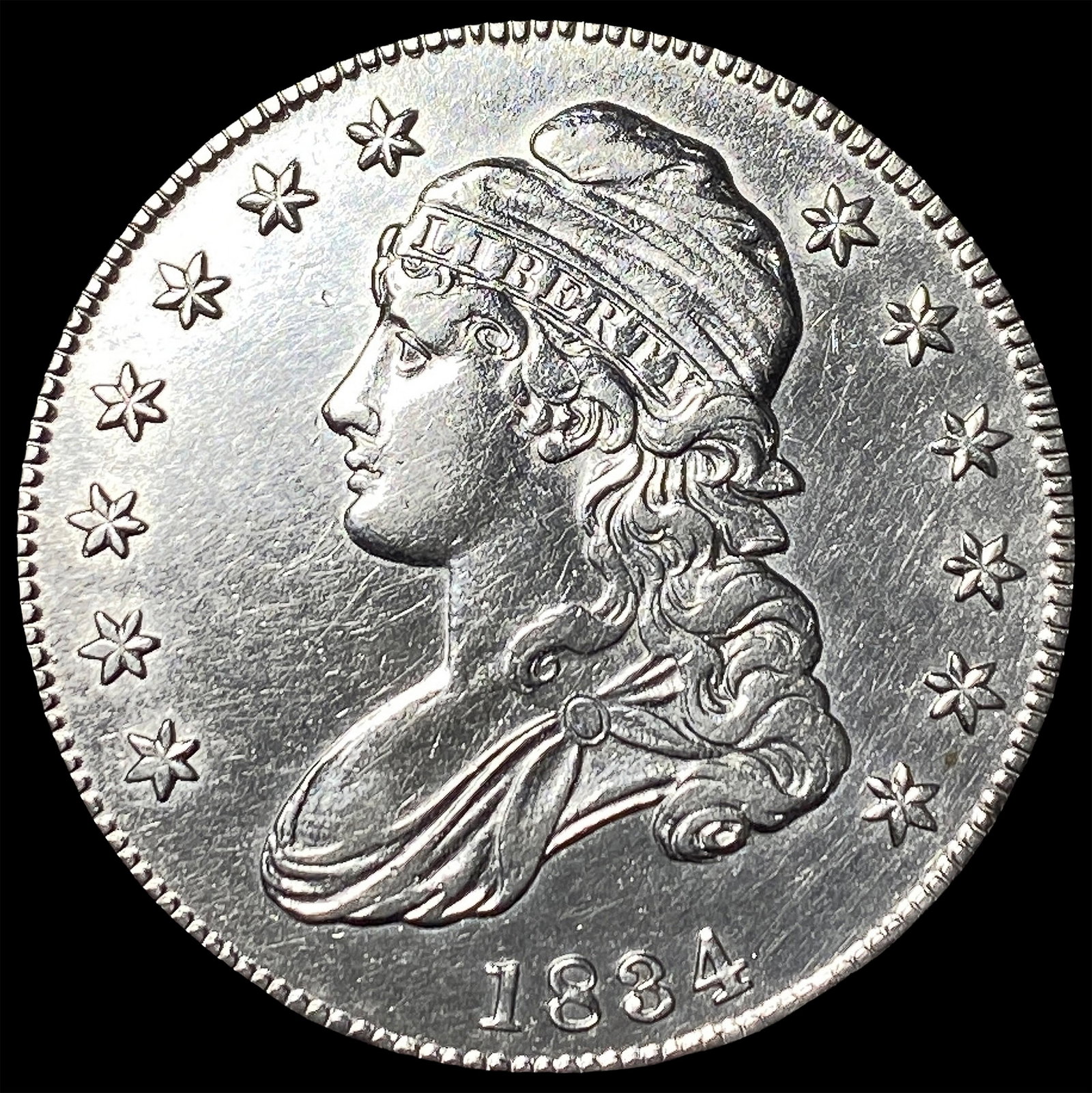 1834 Capped Bust Half Dollar CHOICE AU (1 of 2)