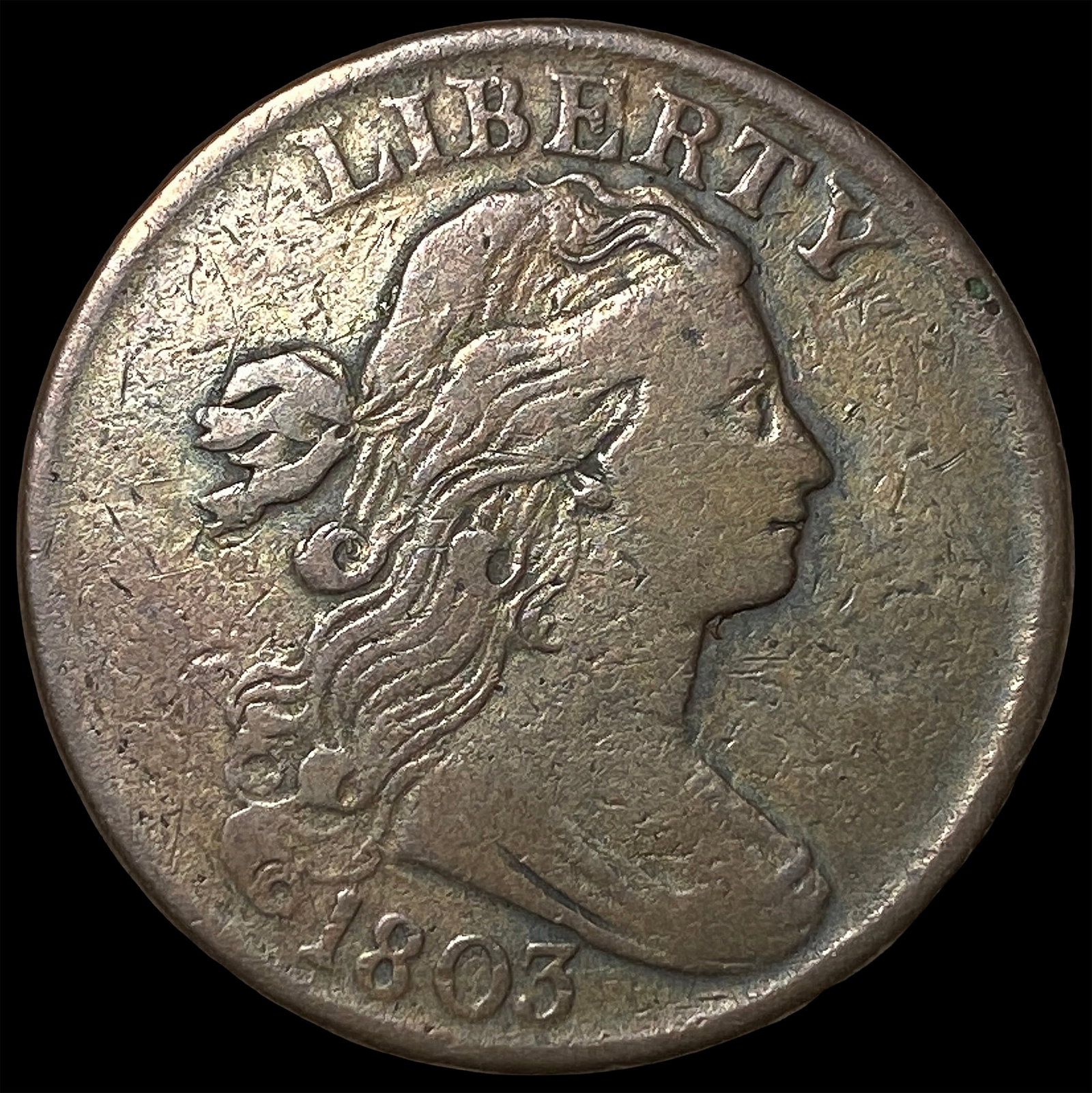 1803 Draped Bust Large Cent NEARLY UNCIRCULATED (1 of 2)