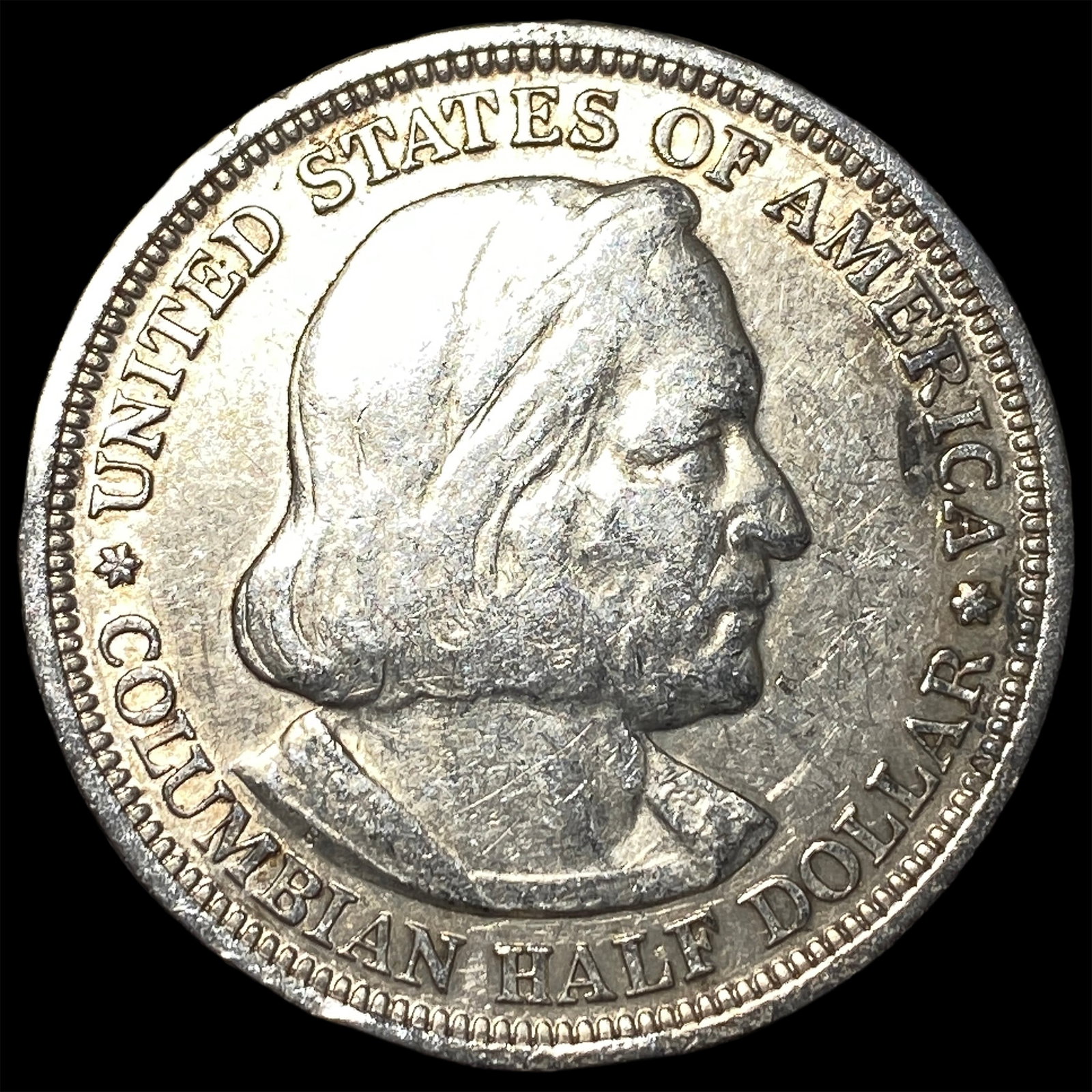 1893 Silver Columbian Half Dollar NEARLY UNCIRCULATED (1 of 2)
