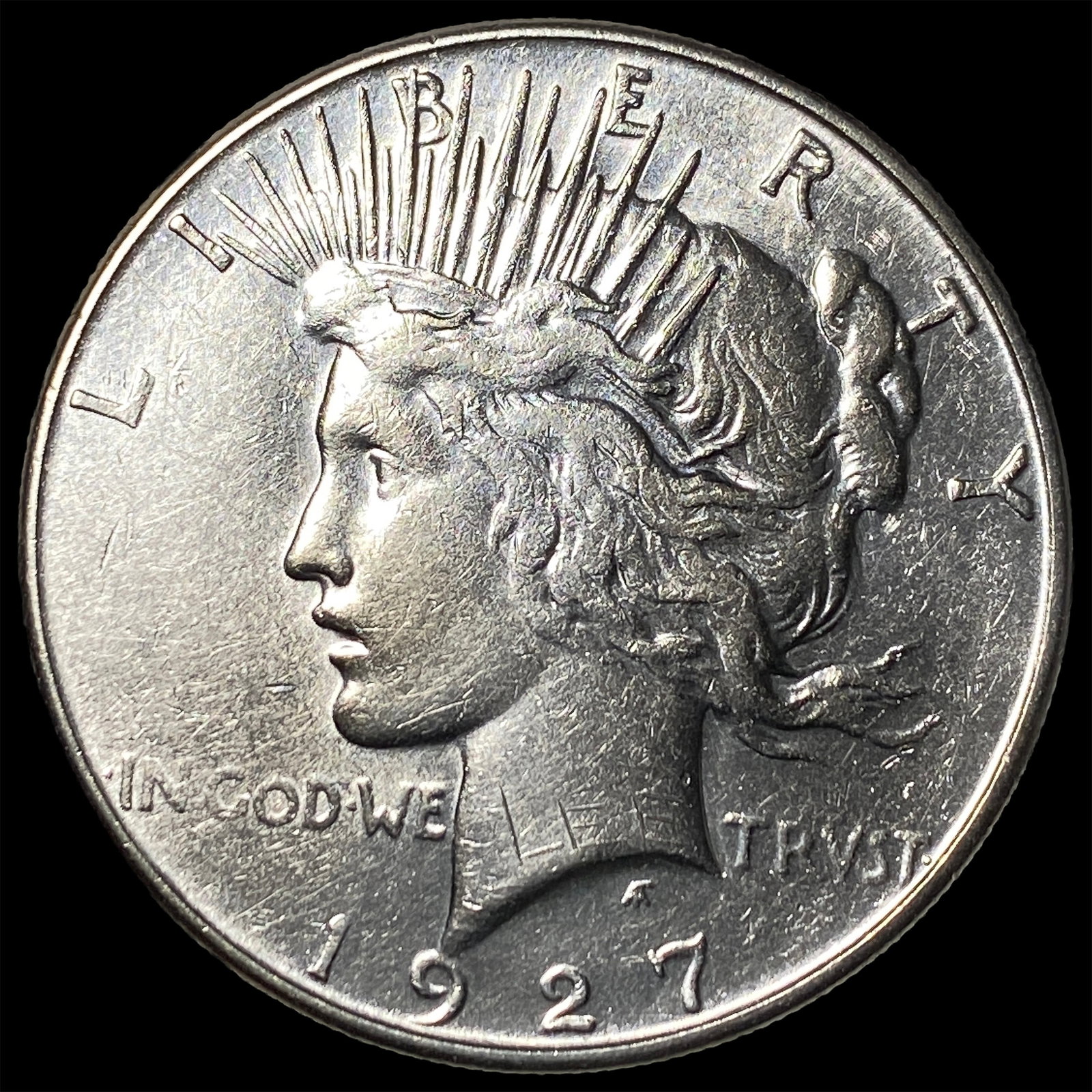 1927 Silver Peace Dollar CLOSELY UNCIRCULATED: 1927 Silver Peace Dollar CLOSELY UNCIRCULATED