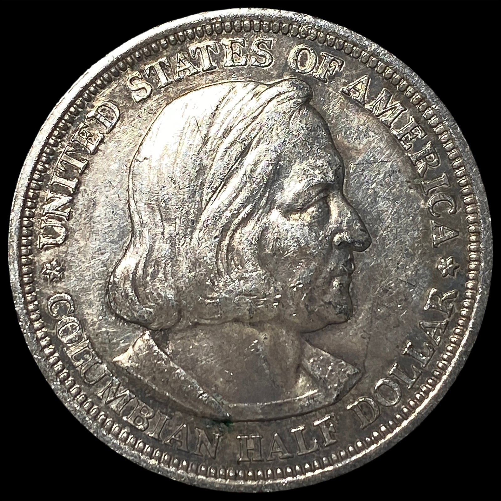 1893 Silver Columbian Half Dollar NEARLY UNCIRCULATED: 1893 Silver Columbian Half Dollar NEARLY UNCIRCULATED