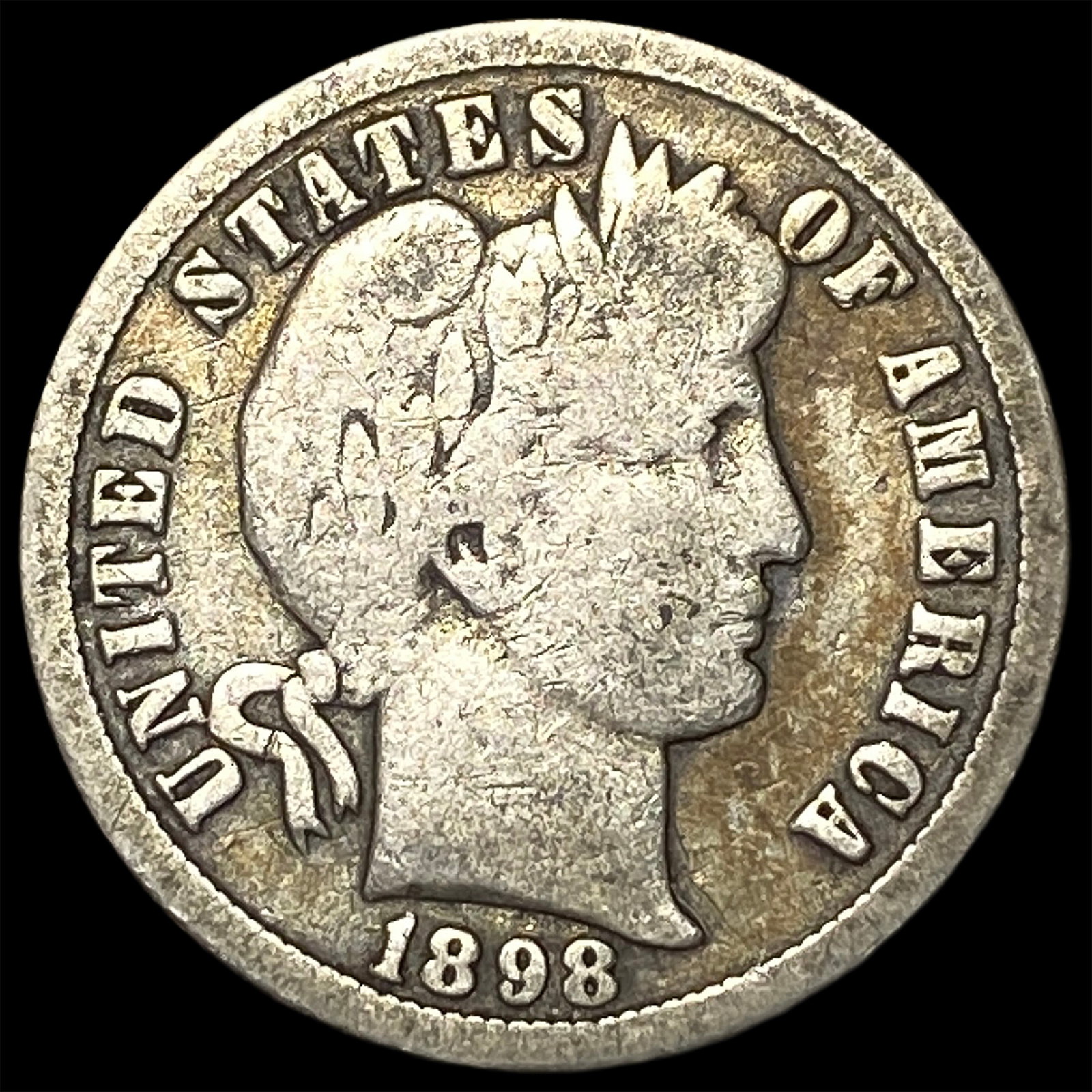 1898-O Silver Barber Dime LIGHTLY CIRCULATED: 1898-O Silver Barber Dime LIGHTLY CIRCULATED