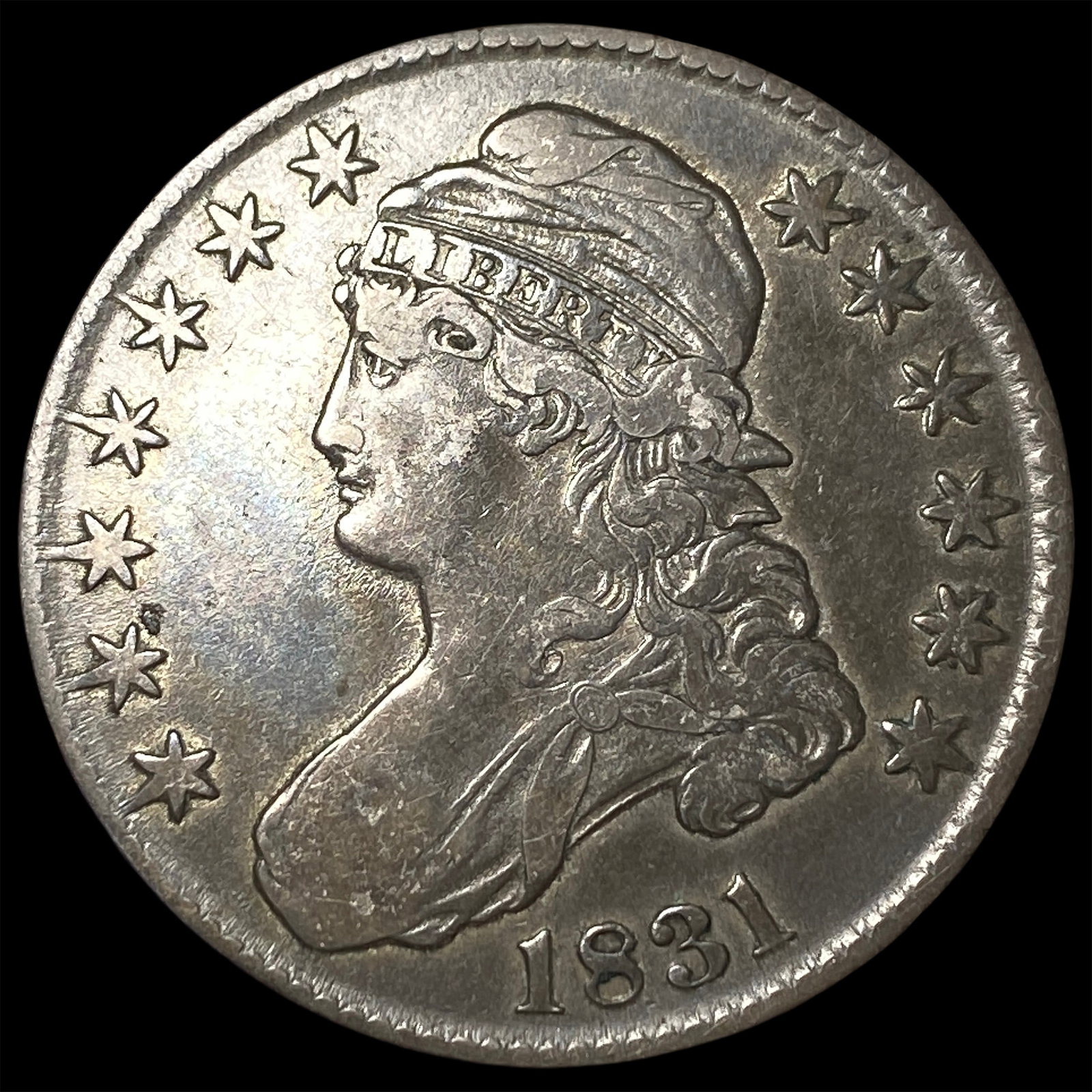 1831 Capped Bust Half Dollar NEARLY UNCIRCULATED: 1831 Capped Bust Half Dollar NEARLY UNCIRCULATED