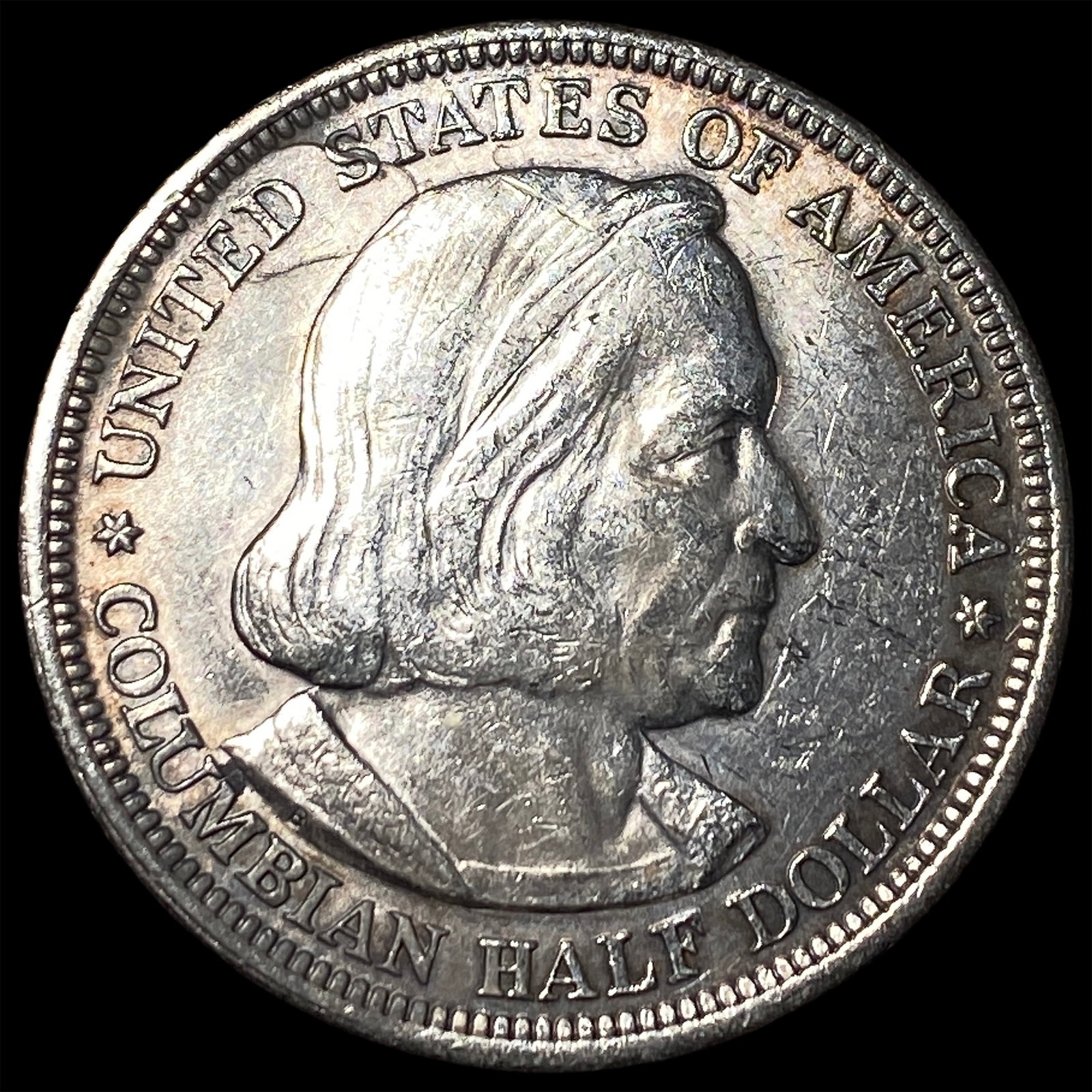1893 Silver Columbian Half Dollar NEARLY UNCIRCULATED: 1893 Silver Columbian Half Dollar NEARLY UNCIRCULATED