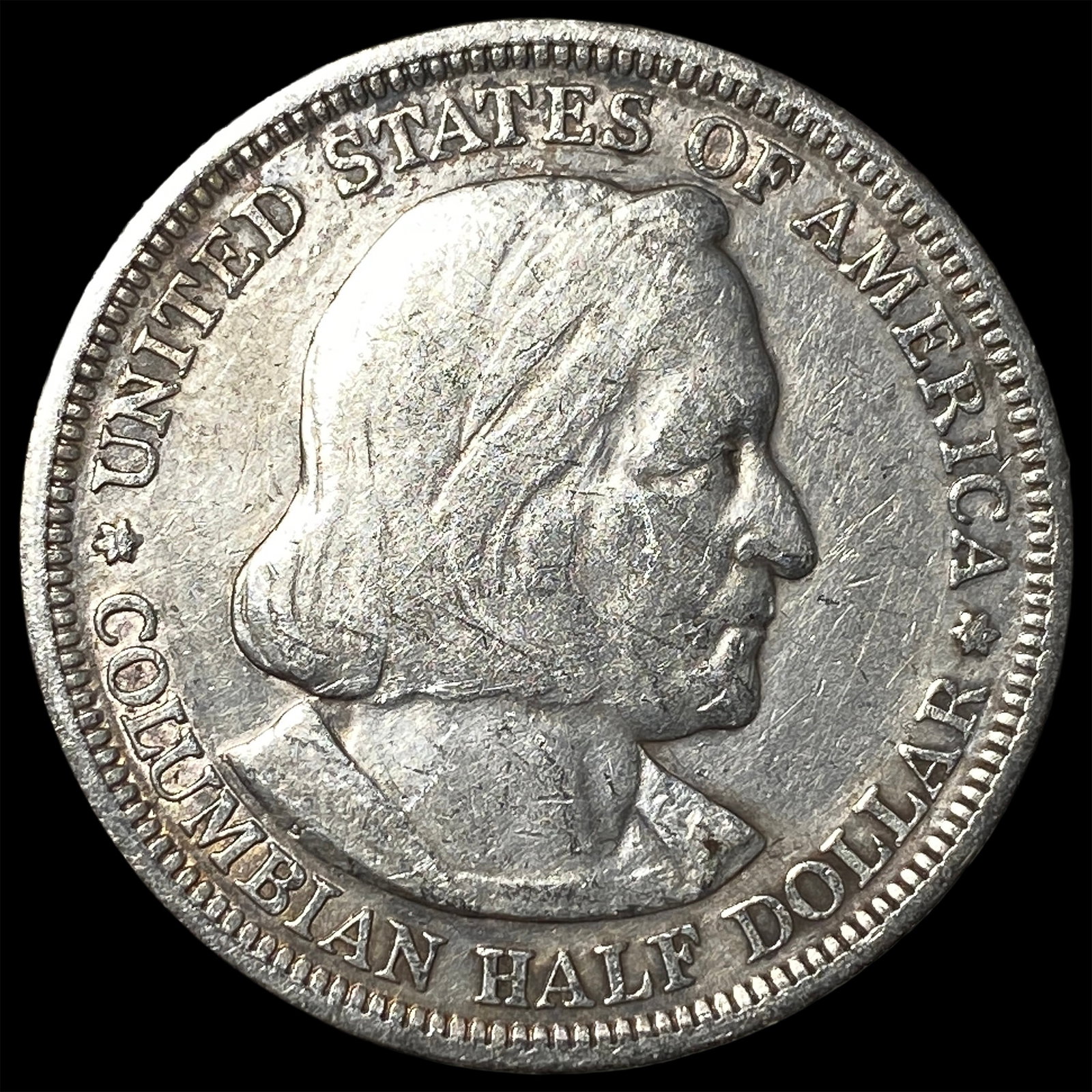 1893 Silver Columbian Expo Half Dollar NEARLY UNCIRCULATED (1 of 2)