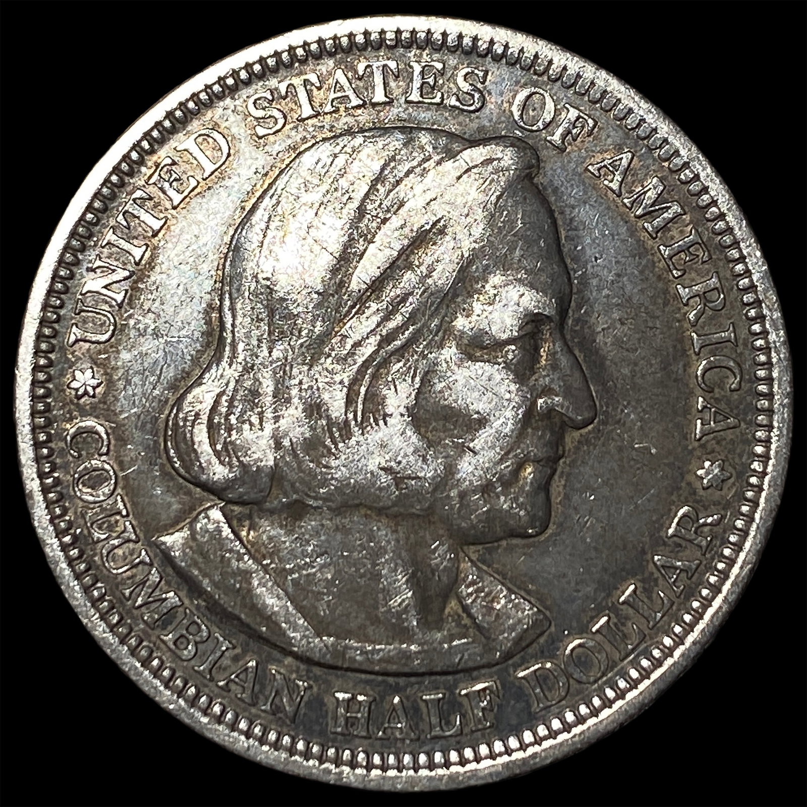 1893 Silver Columbian Half Dollar NEARLY UNCIRCULATED: 1893 Silver Columbian Half Dollar NEARLY UNCIRCULATED