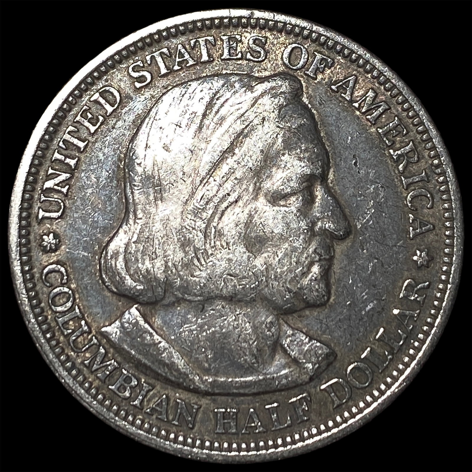 1893 Silver Columbian Half Dollar NEARLY UNCIRCULATED: 1893 Silver Columbian Half Dollar NEARLY UNCIRCULATED