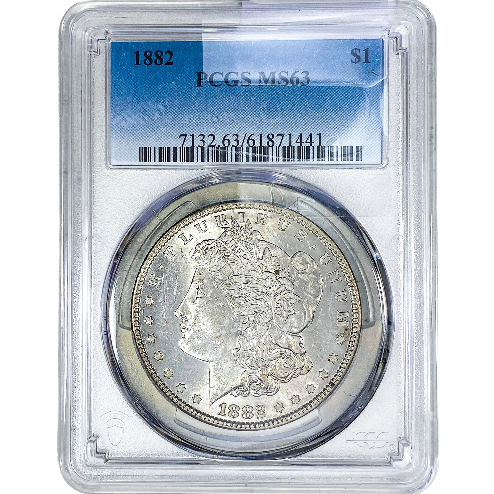 1882 Morgan Silver Dollar PCGS MS636: 1882 Morgan Silver Dollar PCGS MS636