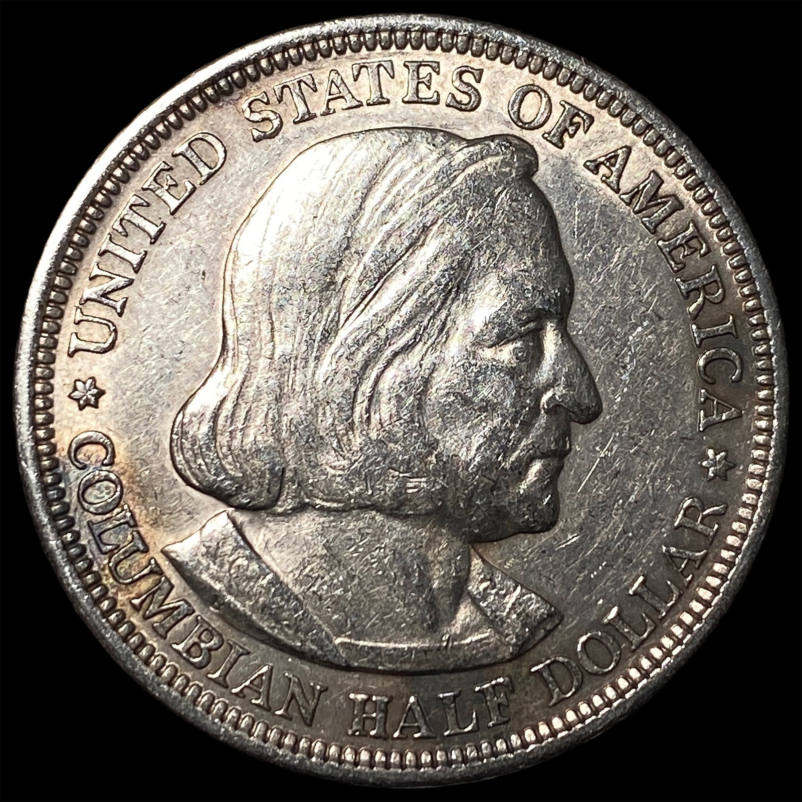 1893 Silver Columbian Half Dollar NEARLY UNCIRCULATED: 1893 Silver Columbian Half Dollar NEARLY UNCIRCULATED
