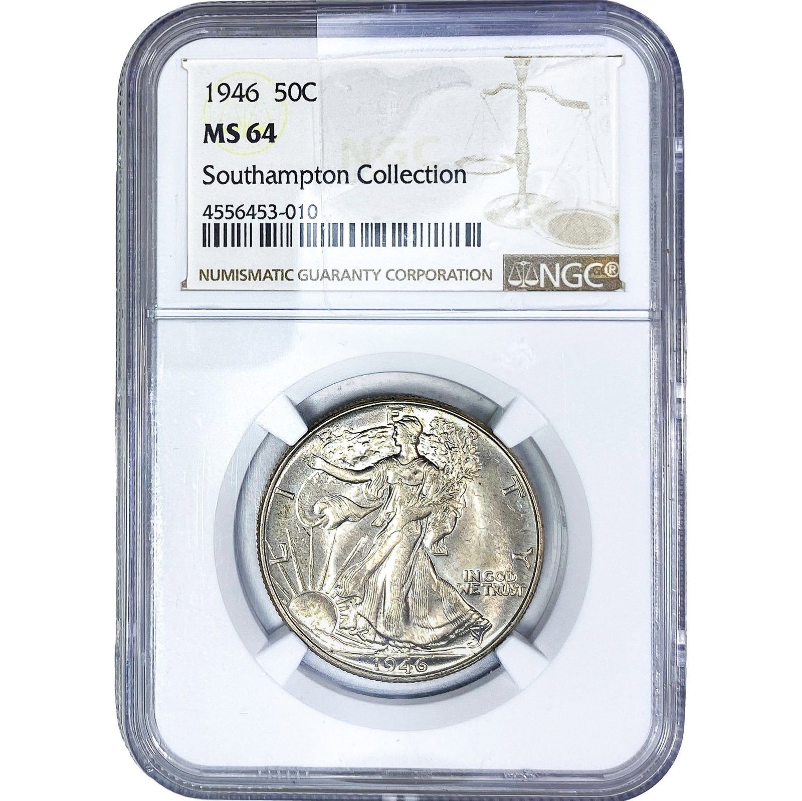 1946 Walking Liberty Half Dollar NGC MS64: 1946 Walking Liberty Half Dollar NGC MS64