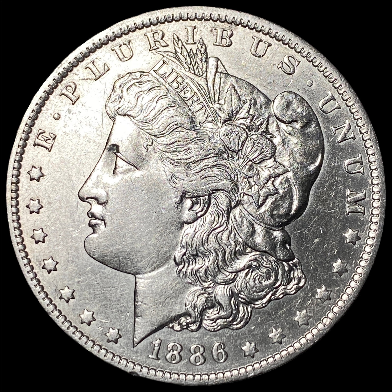 1886 Silver Morgan Dollar LIGHTLY CIRCULATED: 1886 Silver Morgan Dollar LIGHTLY CIRCULATED