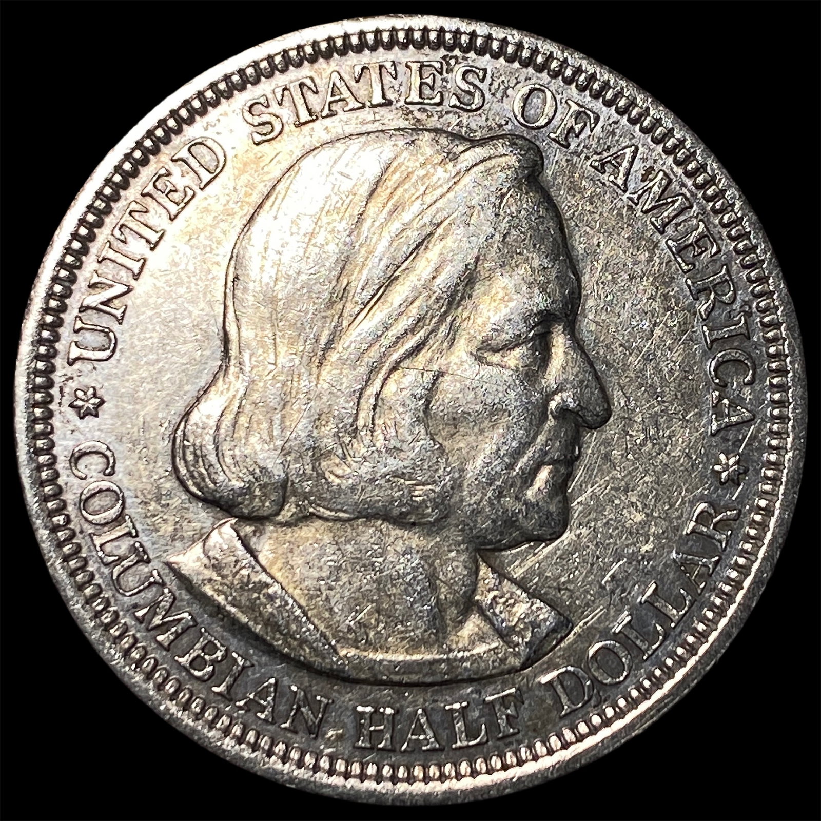 1893 Silver Columbian Half Dollar NEARLY UNCIRCULATED: 1893 Silver Columbian Half Dollar NEARLY UNCIRCULATED