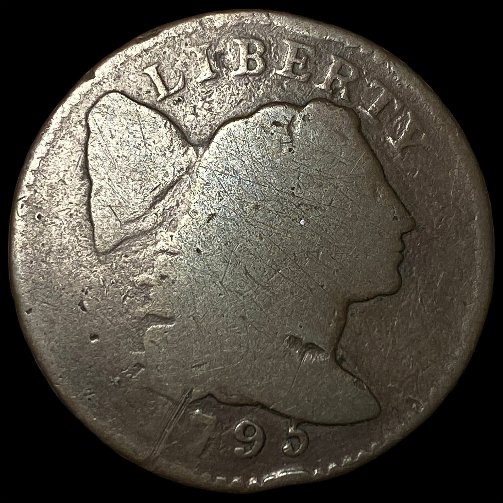 1795 Liberty Cap Large Cent LIGHTLY CIRCULATED (1 of 2)