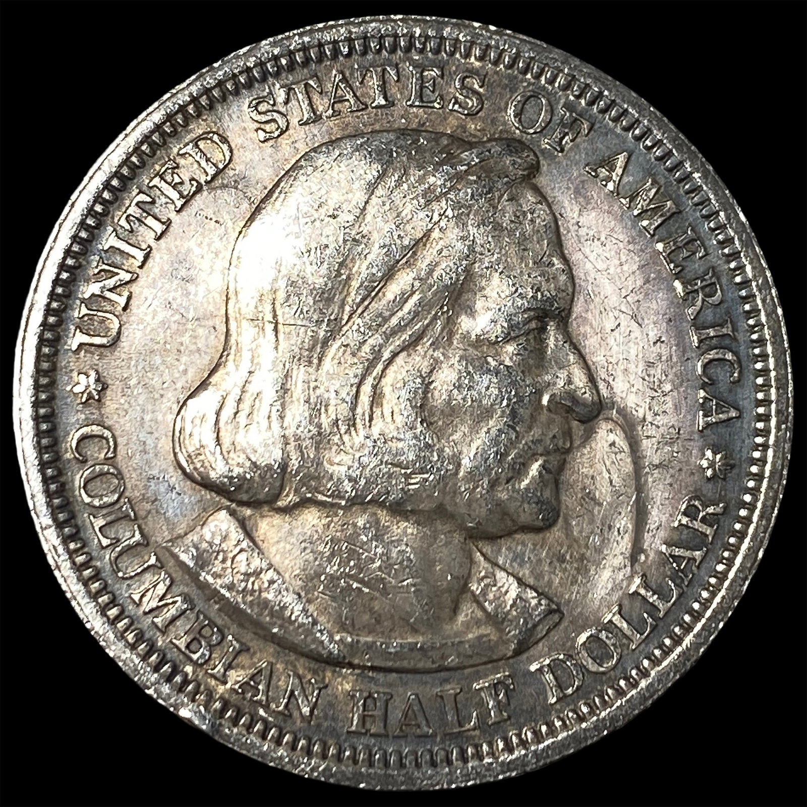 1893 Silver Columbian Half Dollar NEARLY UNCIRCULATED: 1893 Silver Columbian Half Dollar NEARLY UNCIRCULATED