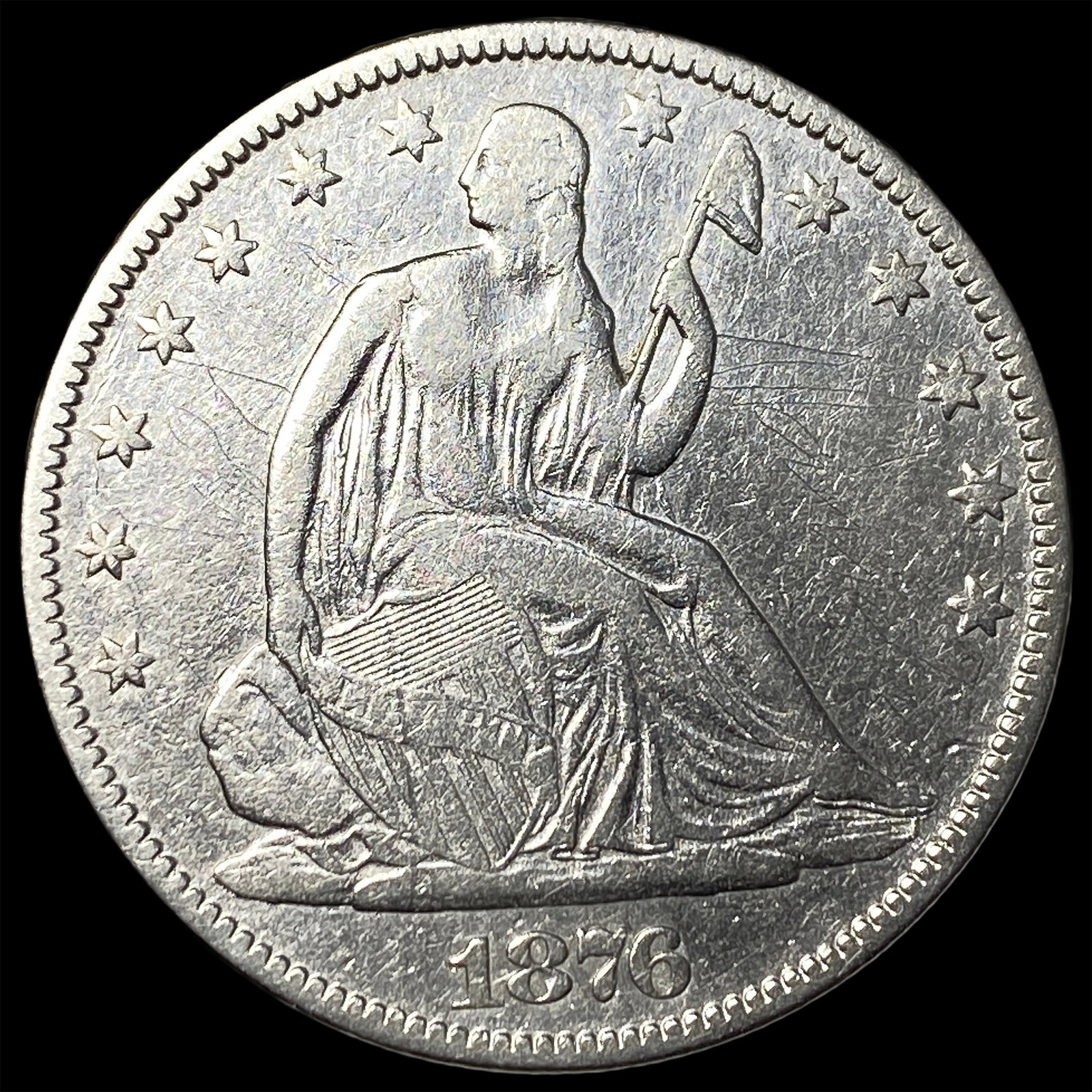 1876 Seated Liberty Half Dollar HIGH GRADE: 1876 Seated Liberty Half Dollar HIGH GRADE