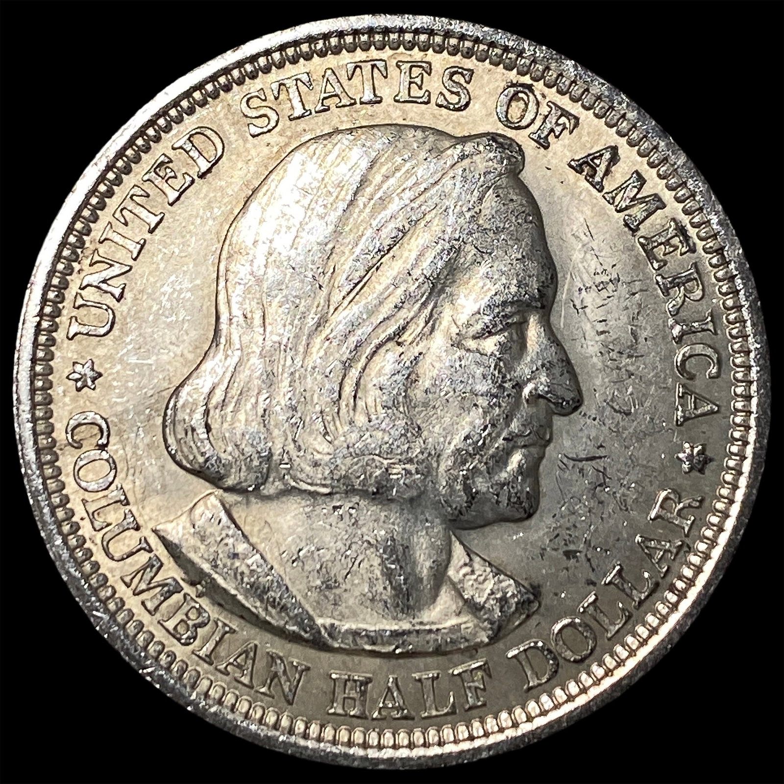 1893 Silver Columbian Half Dollar NEARLY UNCIRCULATED: 1893 Silver Columbian Half Dollar NEARLY UNCIRCULATED