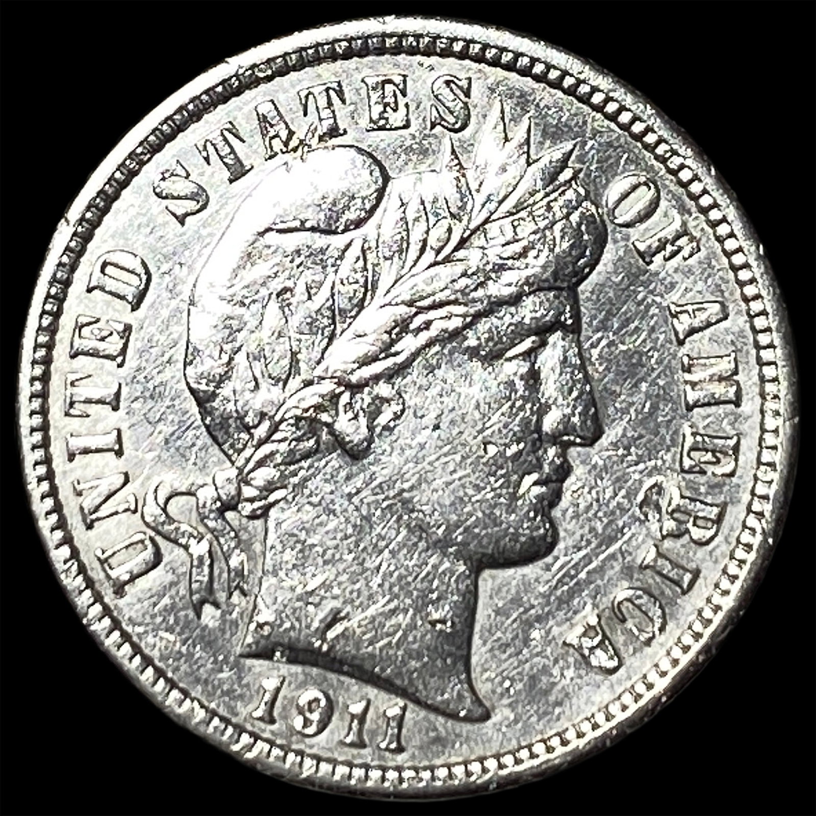 1911 Barber Dime CHOICE AU (1 of 2)