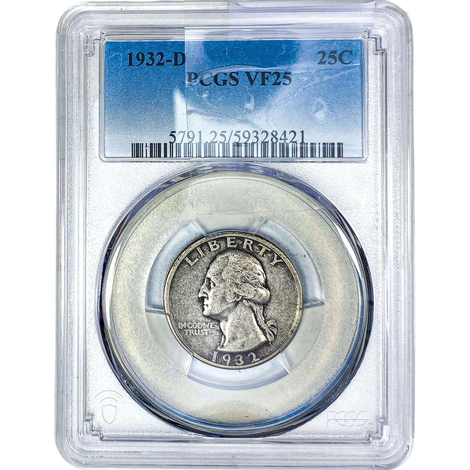 1932-D Washington Silver Quarter PCGS VF25 (1 of 2)