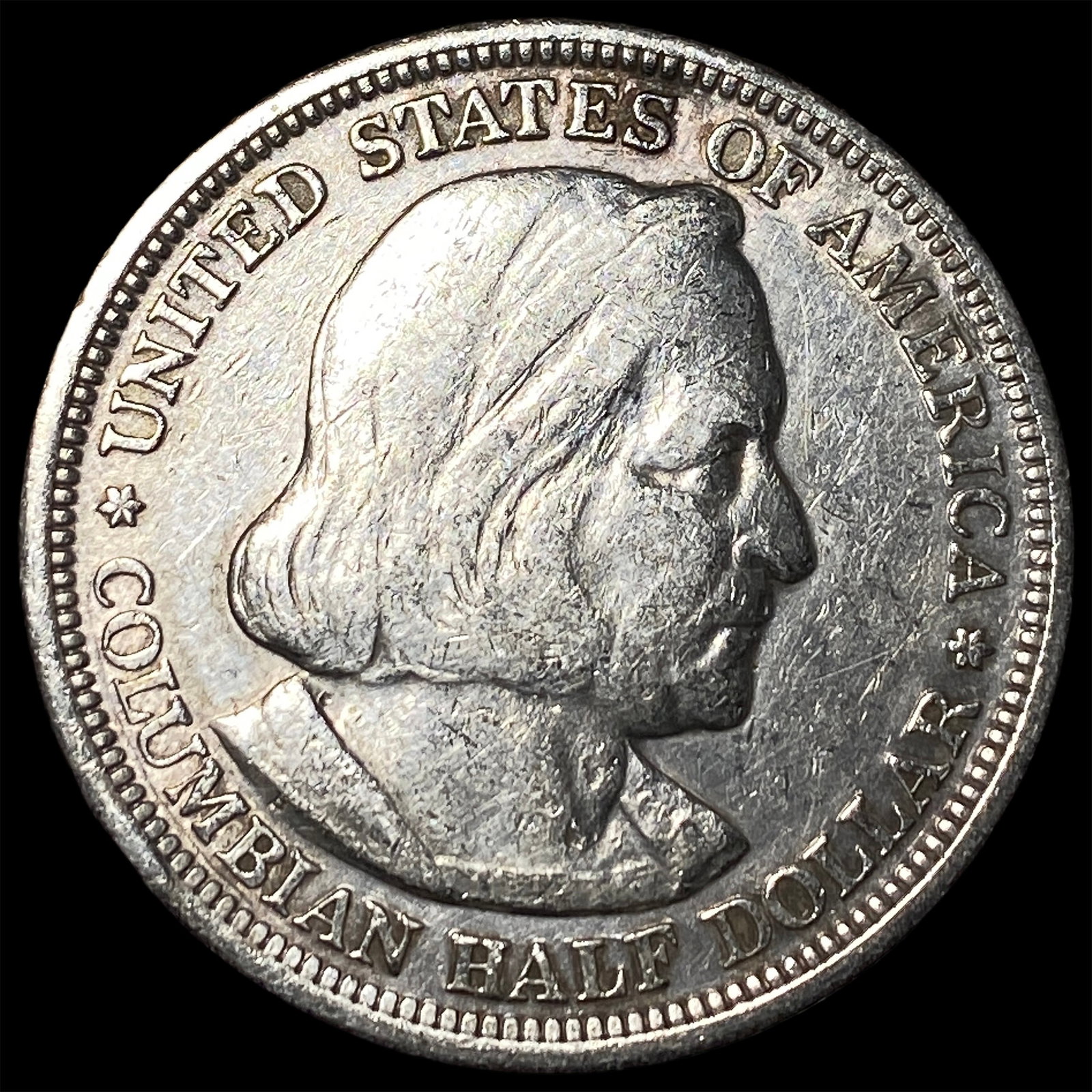 1893 Silver Columbian Half Dollar NEARLY UNCIRCULATED: 1893 Silver Columbian Half Dollar NEARLY UNCIRCULATED