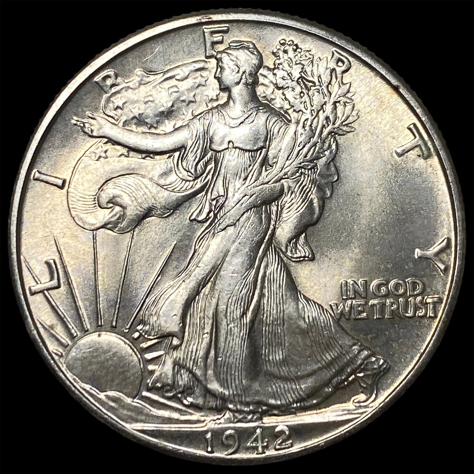 1942 Silver Walking Liberty Half Dollar UNCIRCULATED: 1942 Silver Walking Liberty Half Dollar UNCIRCULATED