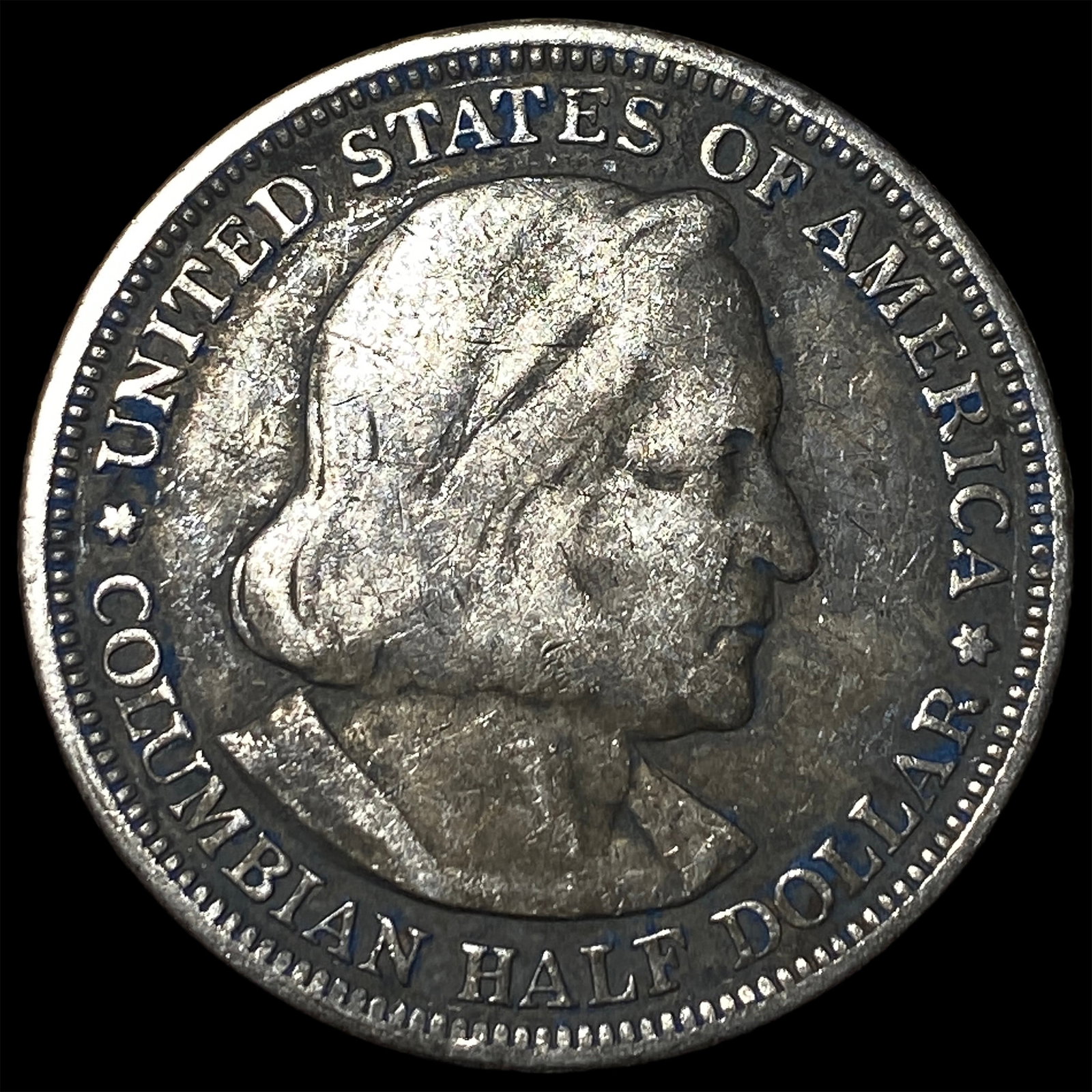 1893 Silver Columbian Half Dollar NEARLY UNCIRCULATED: 1893 Silver Columbian Half Dollar NEARLY UNCIRCULATED