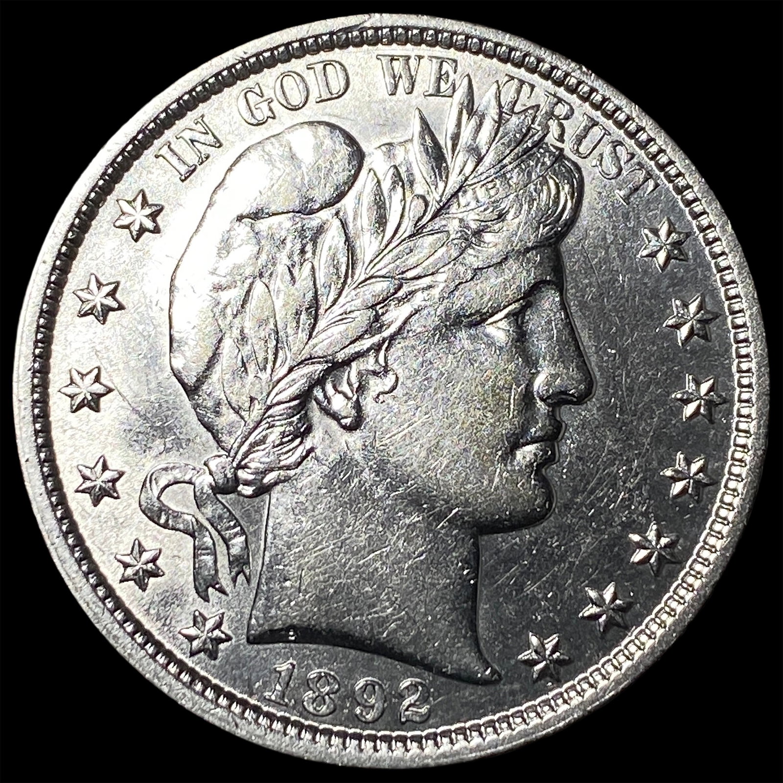 1892 Silver Barber Half Dollar UNCIRCULATED (1 of 2)