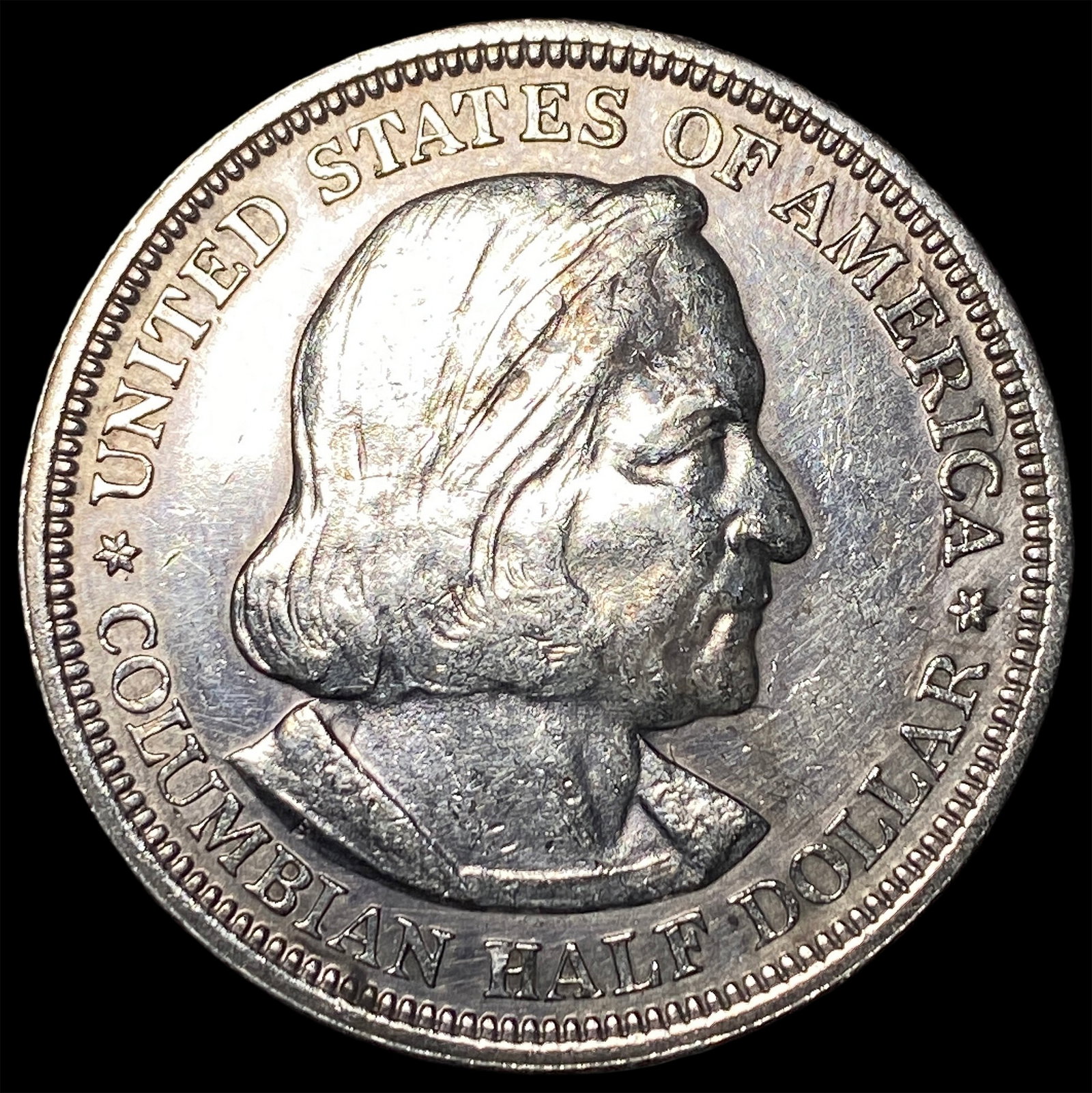 1892 Silver Columbian Half Dollar NEARLY UNCIRCULATED: 1892 Silver Columbian Half Dollar NEARLY UNCIRCULATED