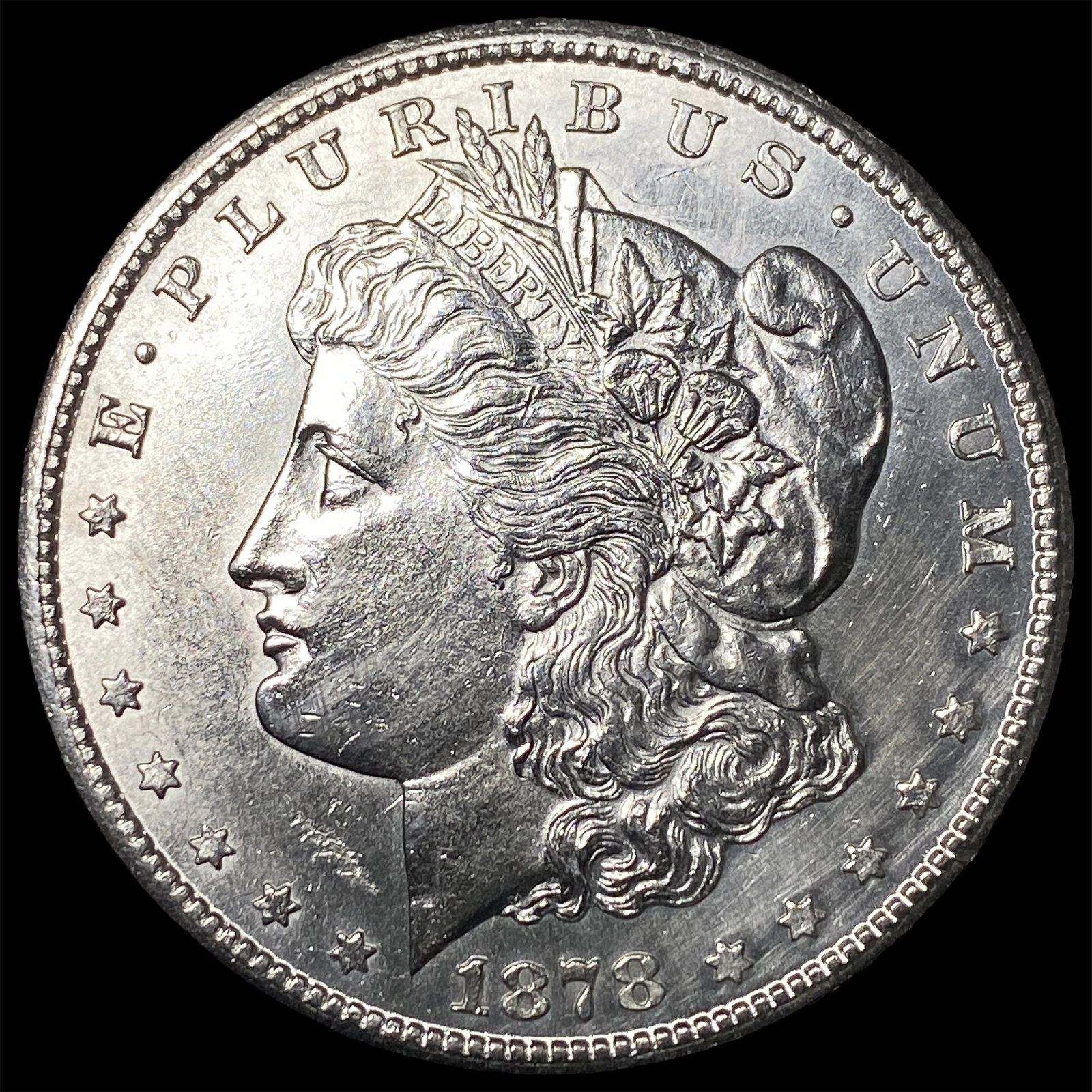 1878-S Silver Morgan Dollar CLOSELY UNCIRCULATED: 1878-S Silver Morgan Dollar CLOSELY UNCIRCULATED
