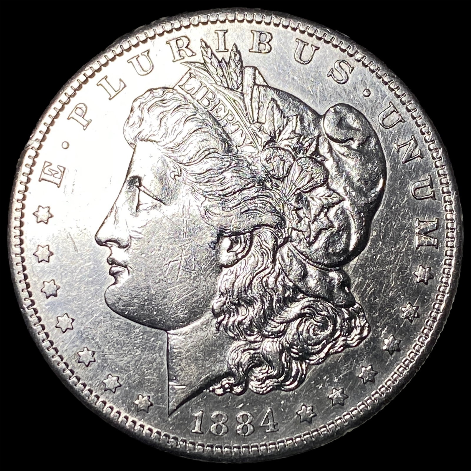 1884-S Silver Morgan Dollar CLOSELY UNCIRCULATED: 1884-S Silver Morgan Dollar CLOSELY UNCIRCULATED