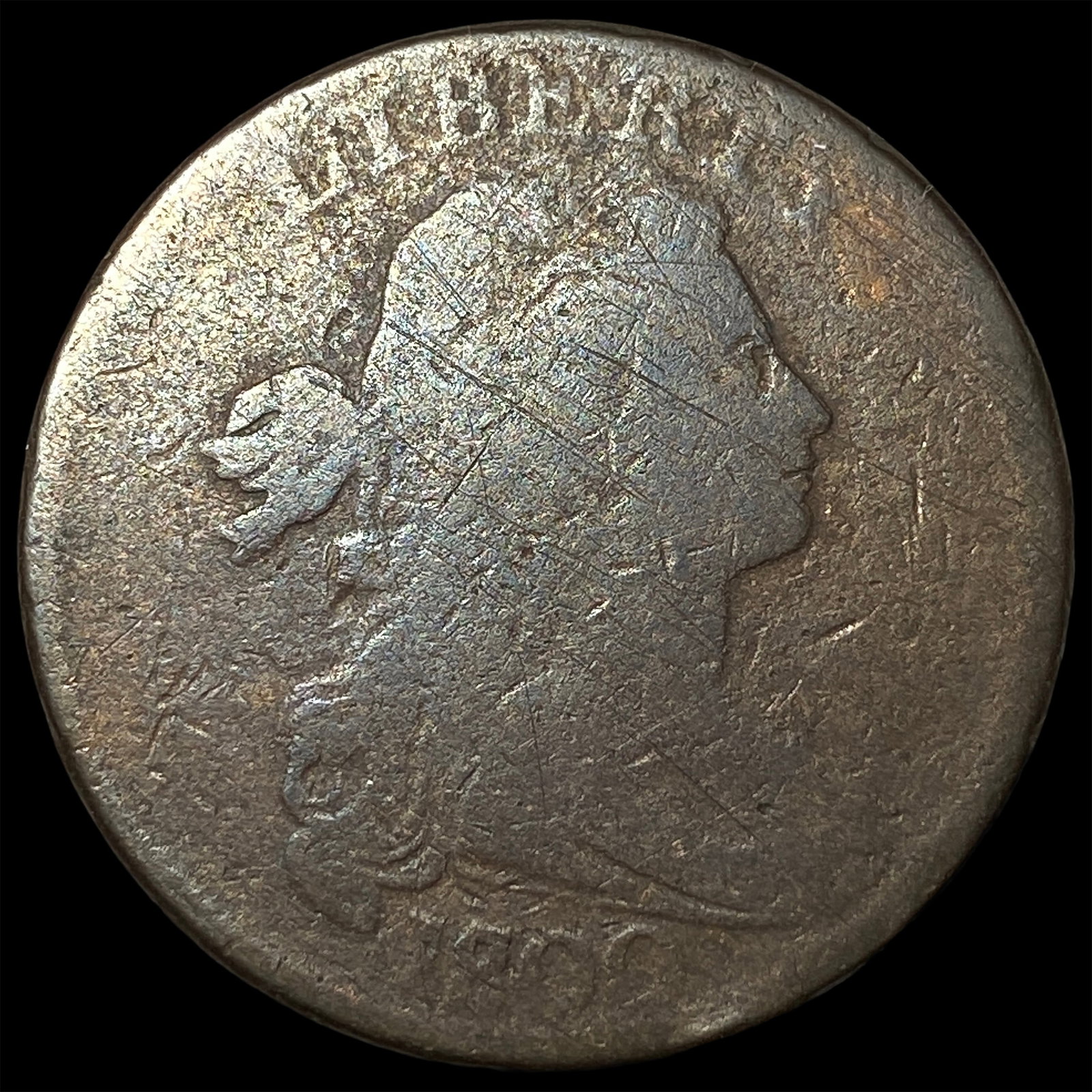 1800 Draped Bust Large Cent NICELY CIRCULATED (1 of 2)