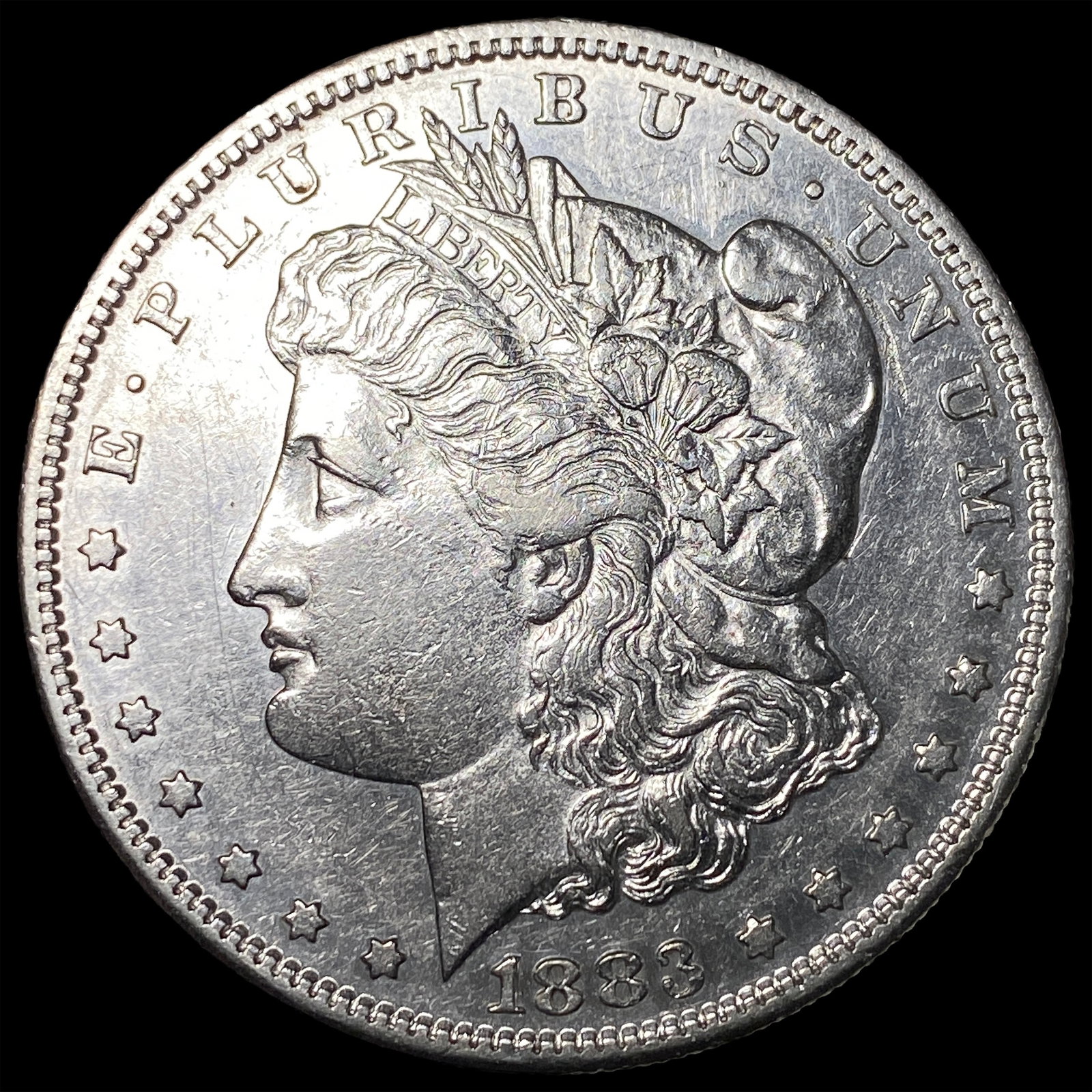 1883-S Silver Morgan Dollar CHOICE AU: 1883-S Silver Morgan Dollar CHOICE AU