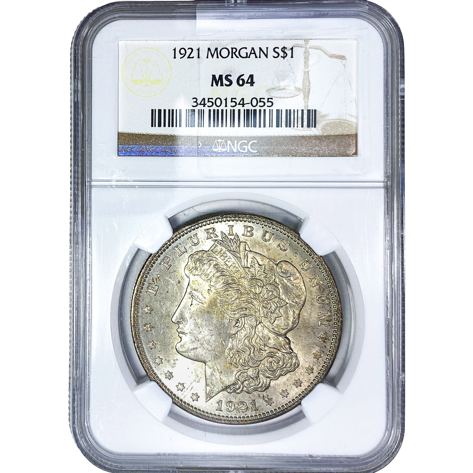 1921 Morgan Silver Dollar NGC MS64 (1 of 2)