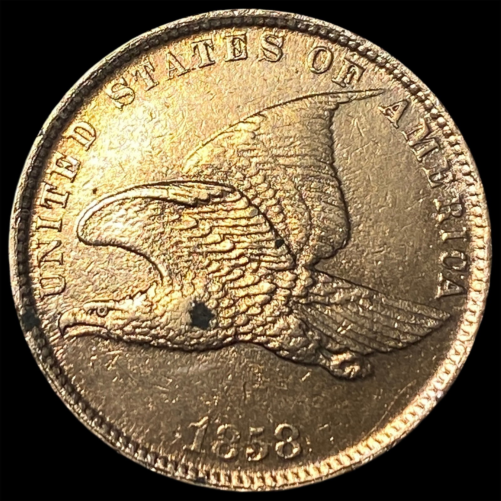 1858 Copper-Nickel Flying Eagle Cent UNCIRCULATED (1 of 2)