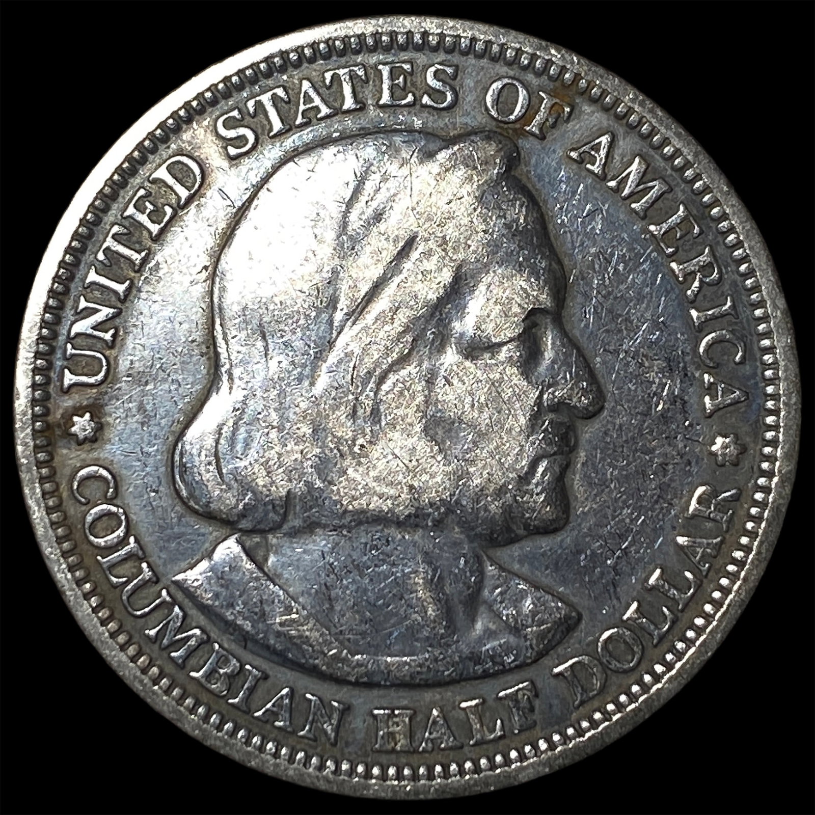 1893 Silver Columbian Half Dollar NEARLY UNCIRCULATED: 1893 Silver Columbian Half Dollar NEARLY UNCIRCULATED