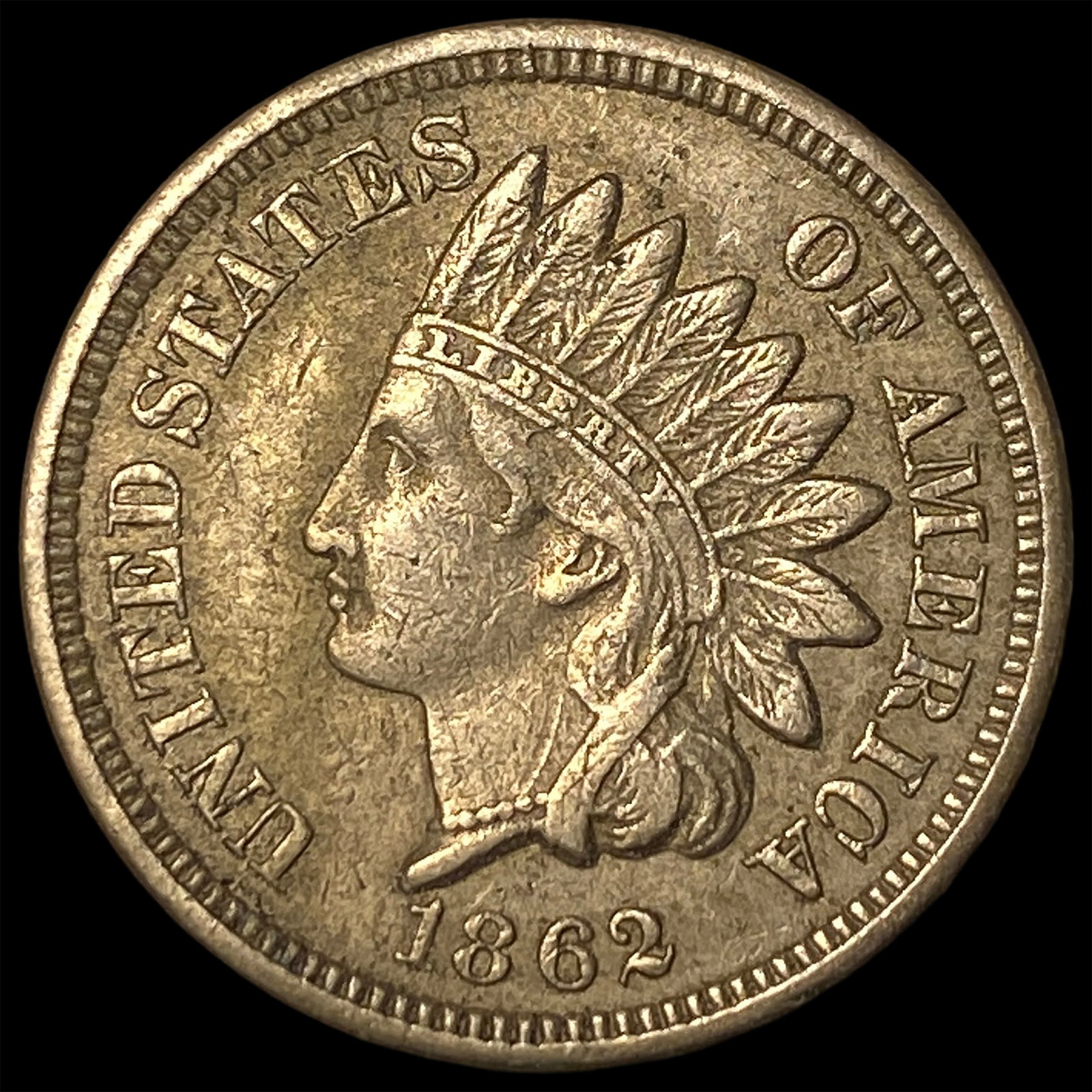 1862 Indian Head Cent NEARLY UNCIRCULATED (1 of 2)