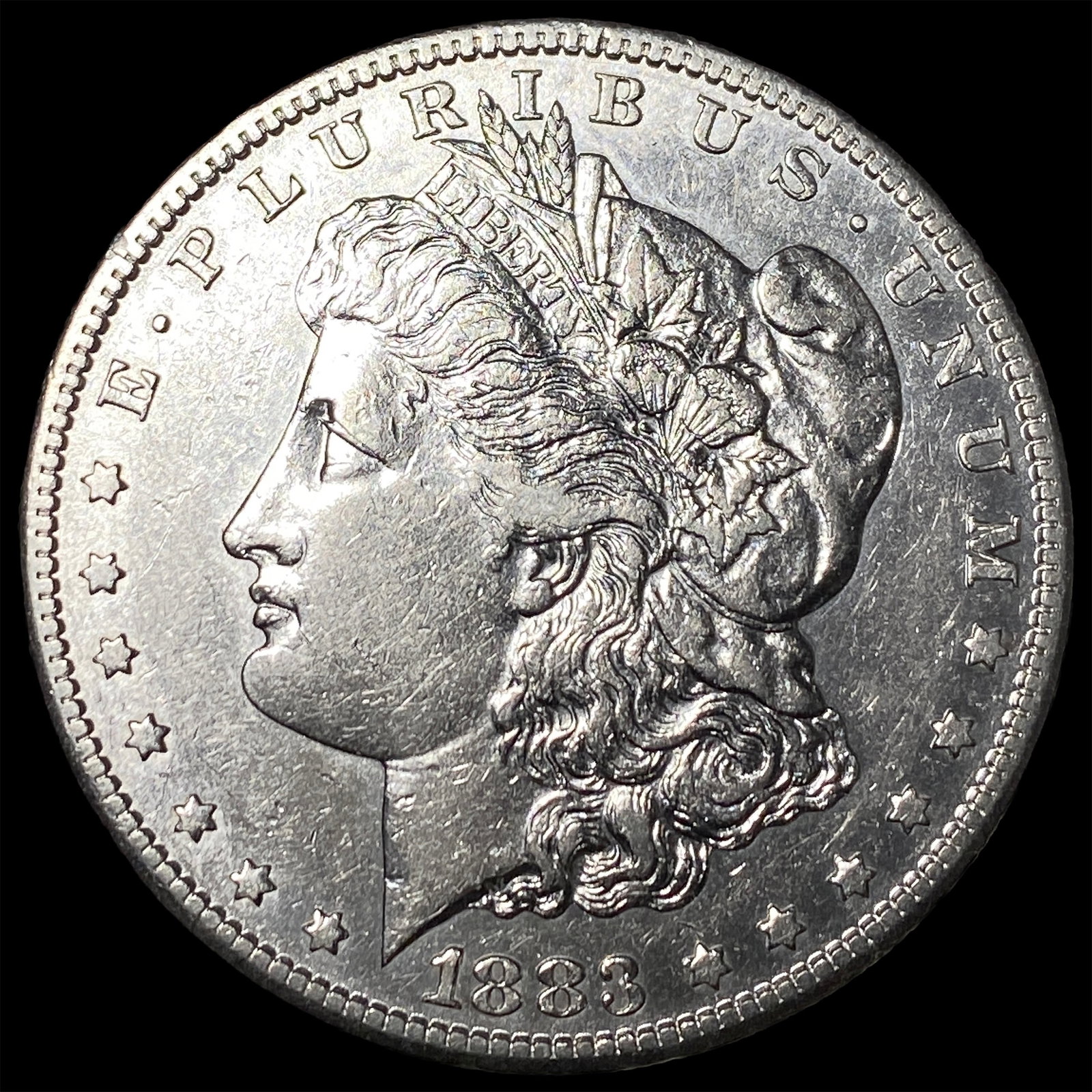 1883 Morgan Silver Dollar ABOUT UNCIRCULATED: 1883 Morgan Silver Dollar ABOUT UNCIRCULATED