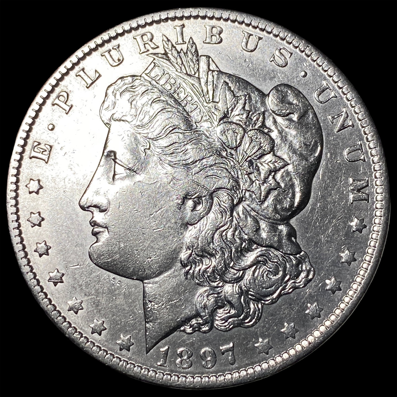 1897 Morgan Silver Dollar CLOSELY UNCIRCULATED (1 of 2)
