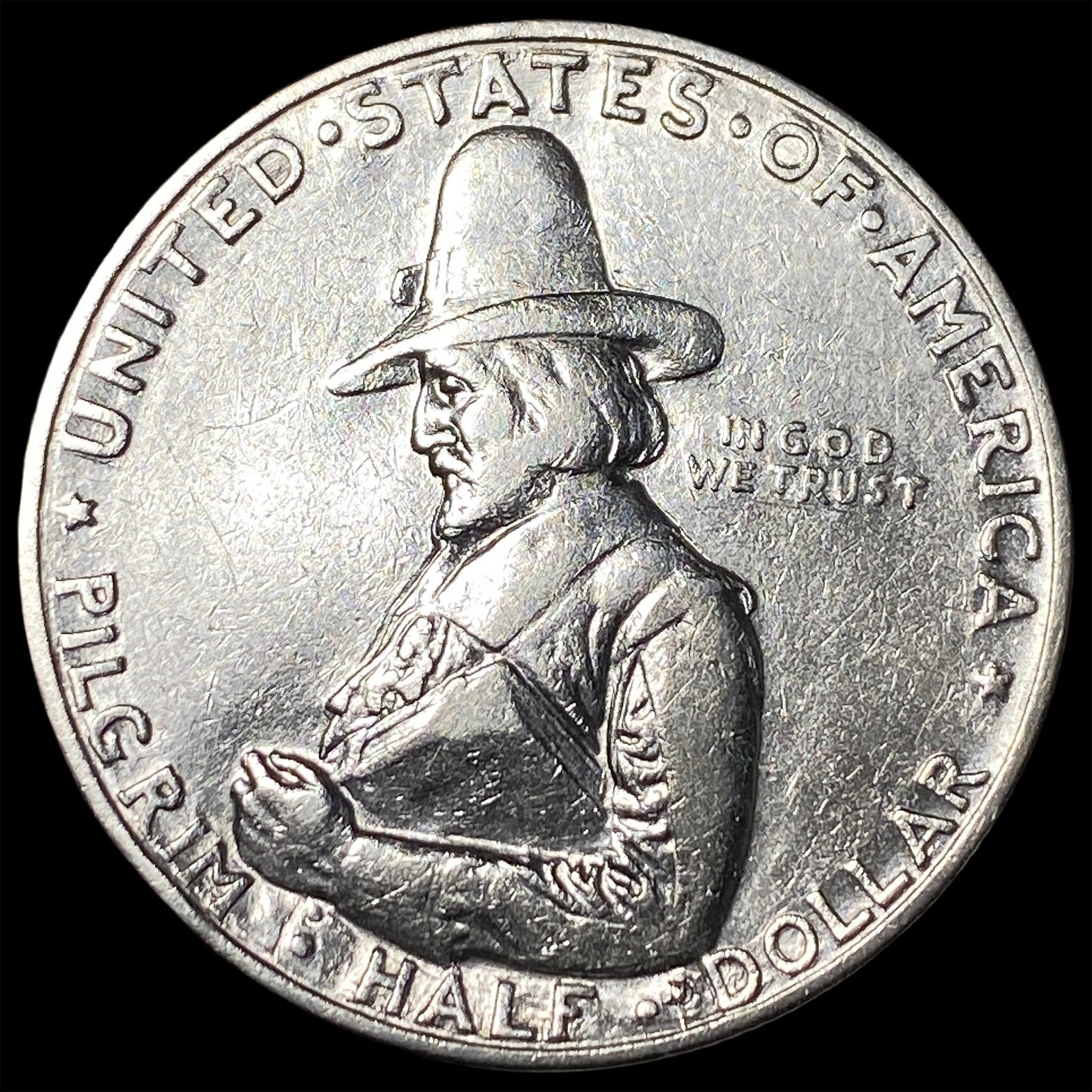 1920 Silver Pilgrim Tercentenary Half Dollar UNCIRCULATED (1 of 2)
