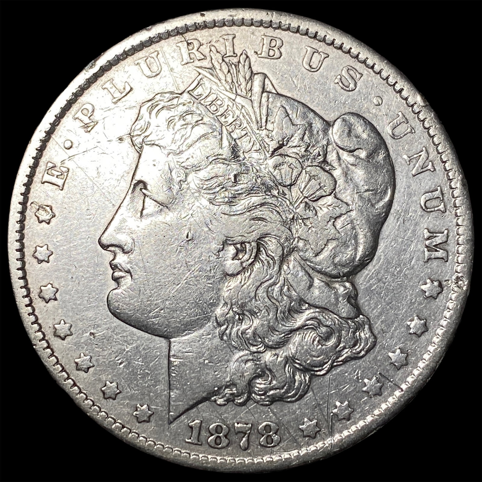 1878-CC Silver Morgan Dollar NEARLY UNCIRCULATED: 1878-CC Silver Morgan Dollar NEARLY UNCIRCULATED