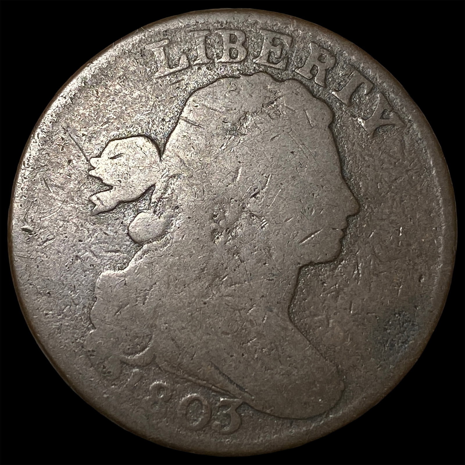 1803 Draped Bust Large Cent NICELY CIRCULATED (1 of 2)