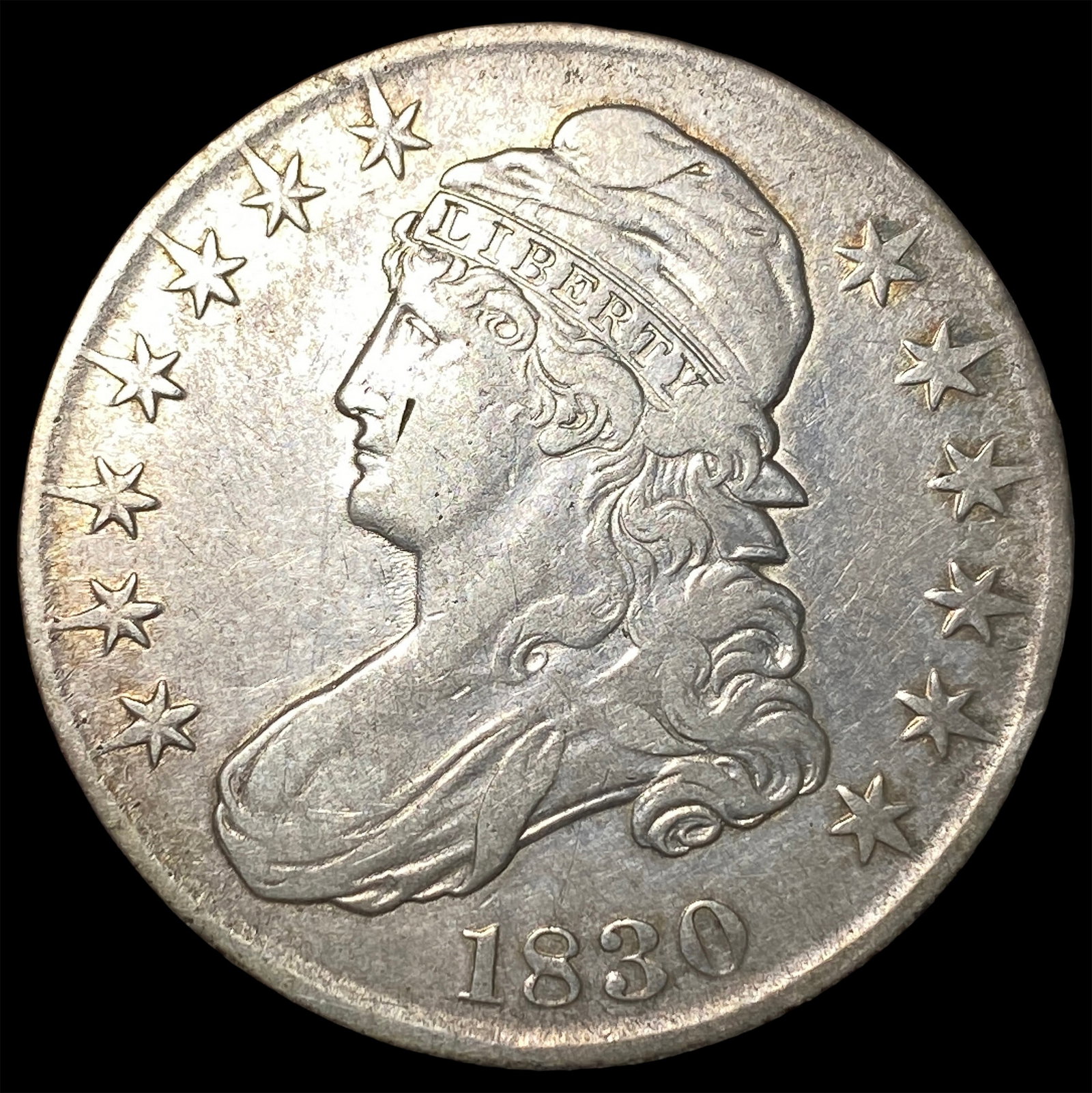 1830 Capped Bust Half Dollar ABOUT UNCIRCULATED: 1830 Capped Bust Half Dollar ABOUT UNCIRCULATED