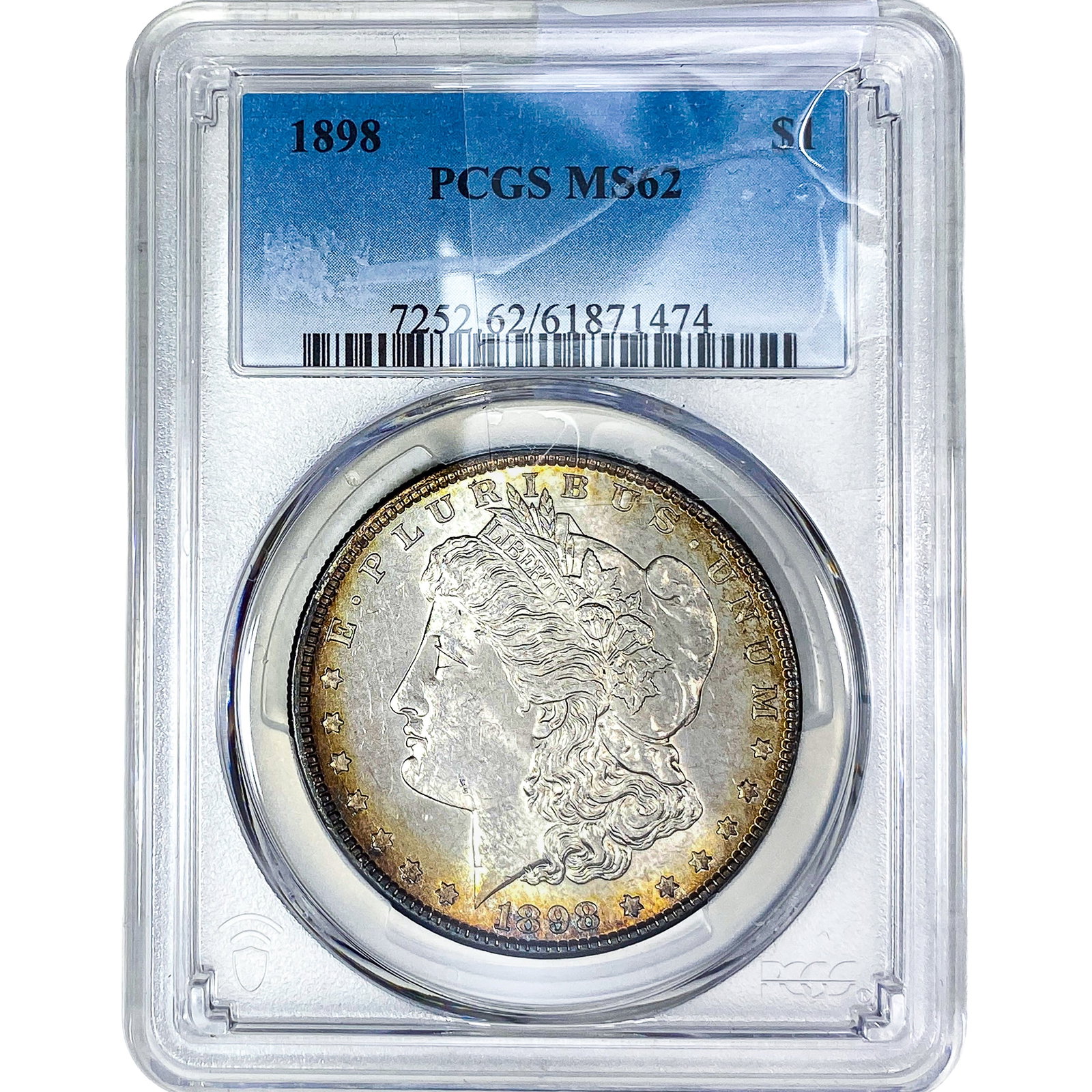 1898 Morgan Silver Dollar PCGS M62 (1 of 2)