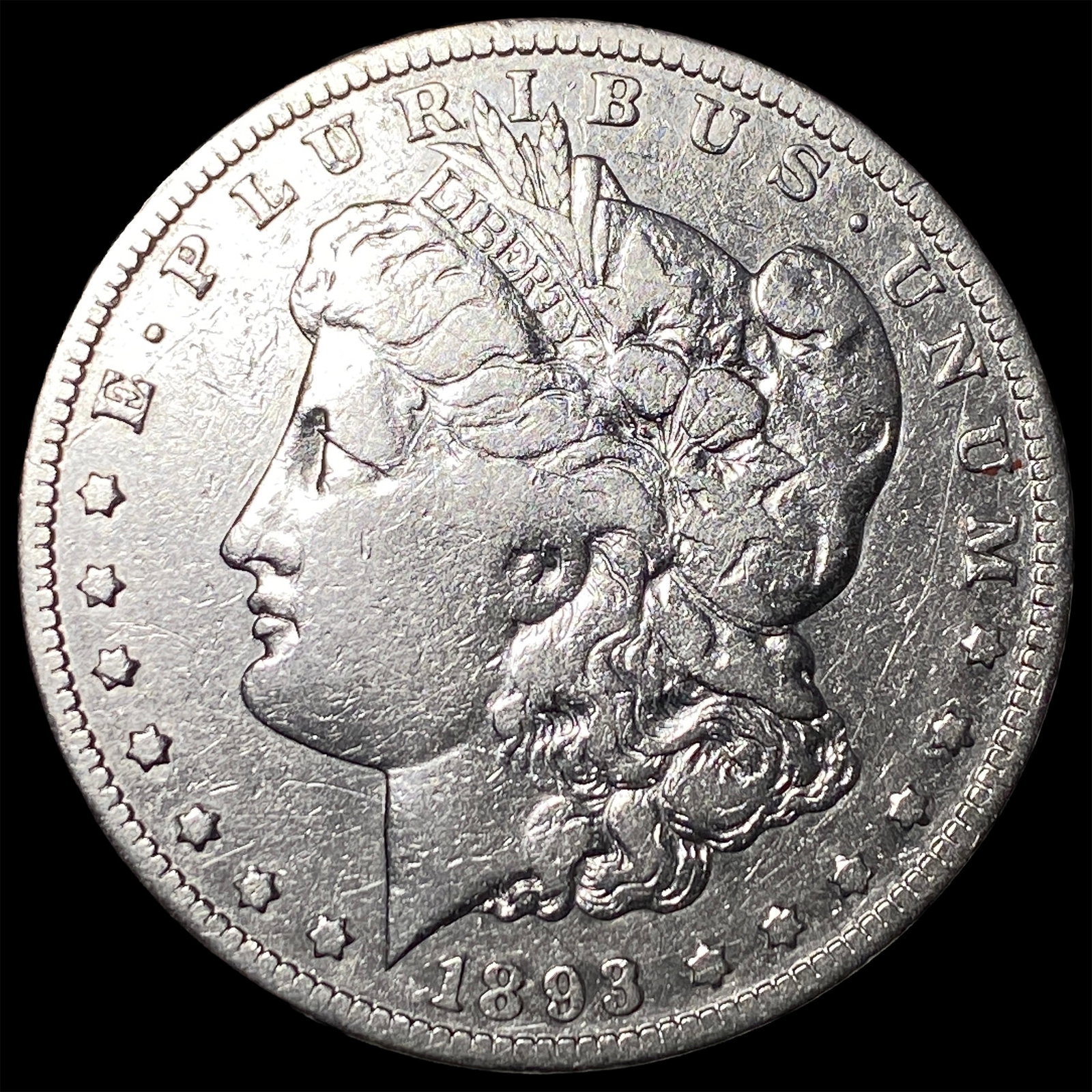 1893-CC Silver Morgan Dollar LIGHTLY CIRCULATED: 1893-CC Silver Morgan Dollar LIGHTLY CIRCULATED