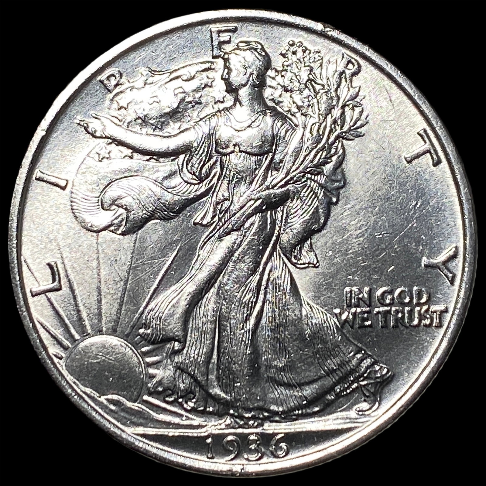 1936 Silver Walking Liberty Half Dollar UNCIRCULATED (1 of 2)