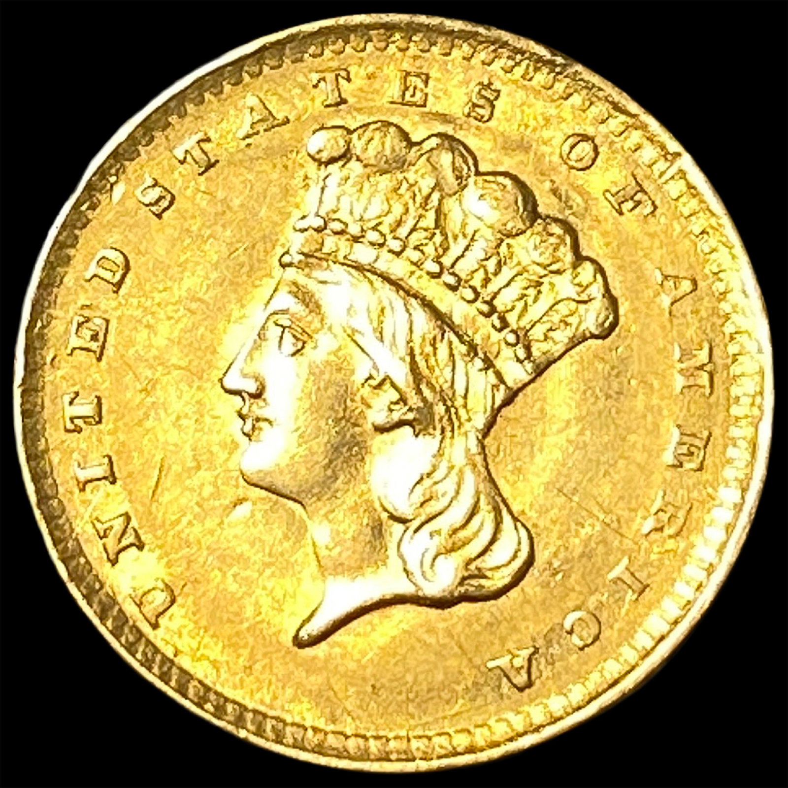 1856 Gold $1 Indian Princess Head UNCIRCULATED: 1856 Gold $1 Indian Princess Head UNCIRCULATED
