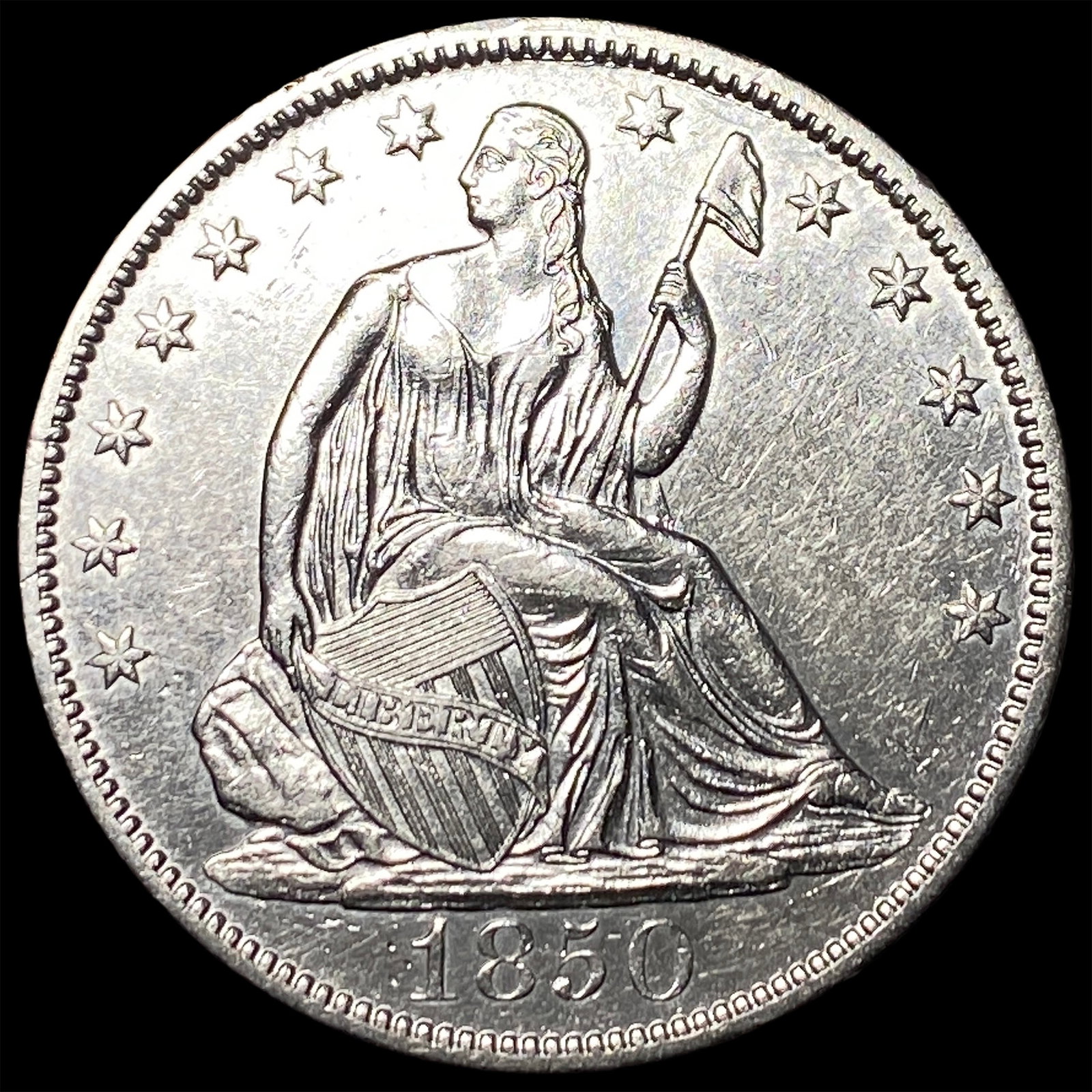 1850-O Silver Half Dollar UNCIRCULATED (1 of 2)
