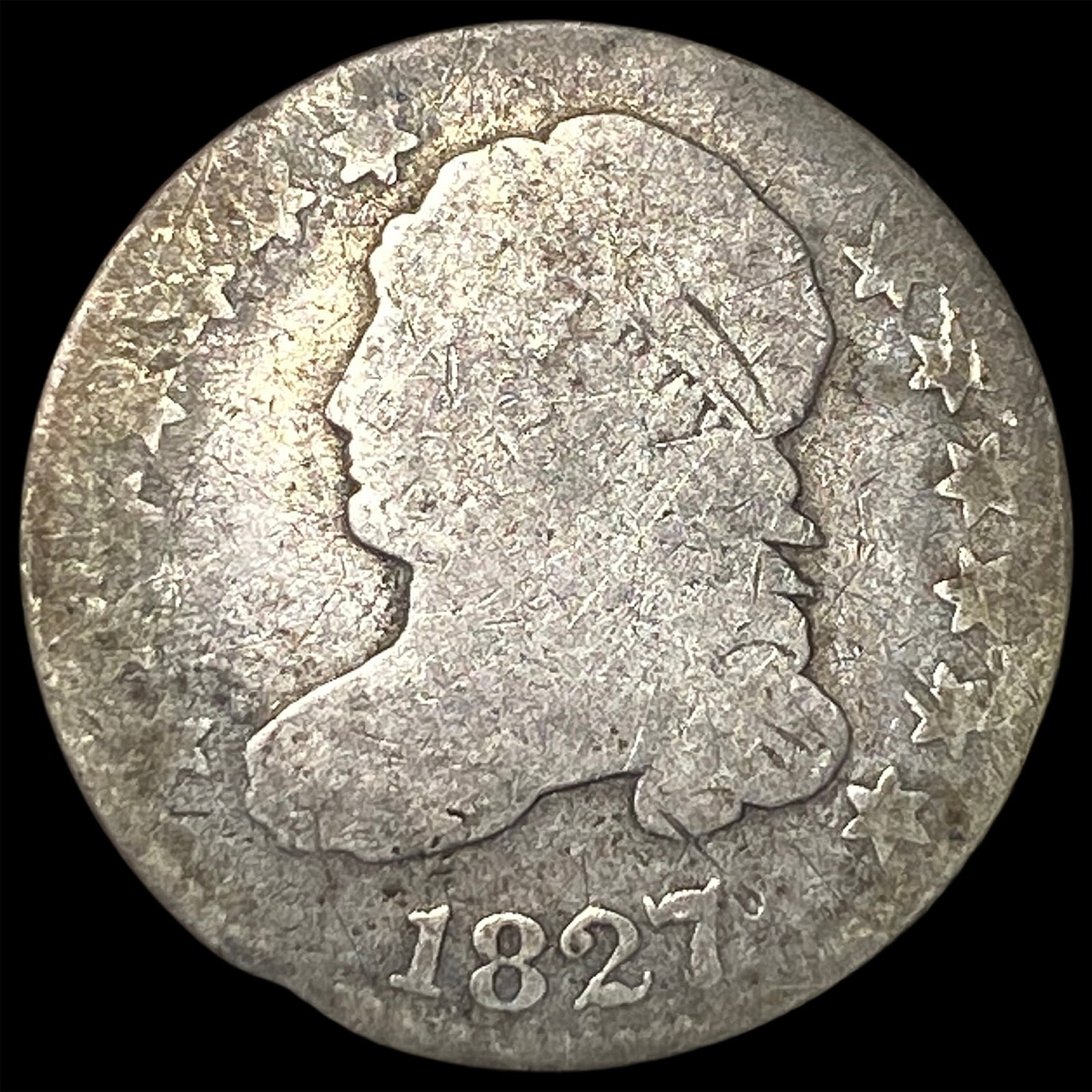 1827 Capped Bust Half Dollar LIGHTLY CIRCULATED: 1827 Capped Bust Half Dollar LIGHTLY CIRCULATED