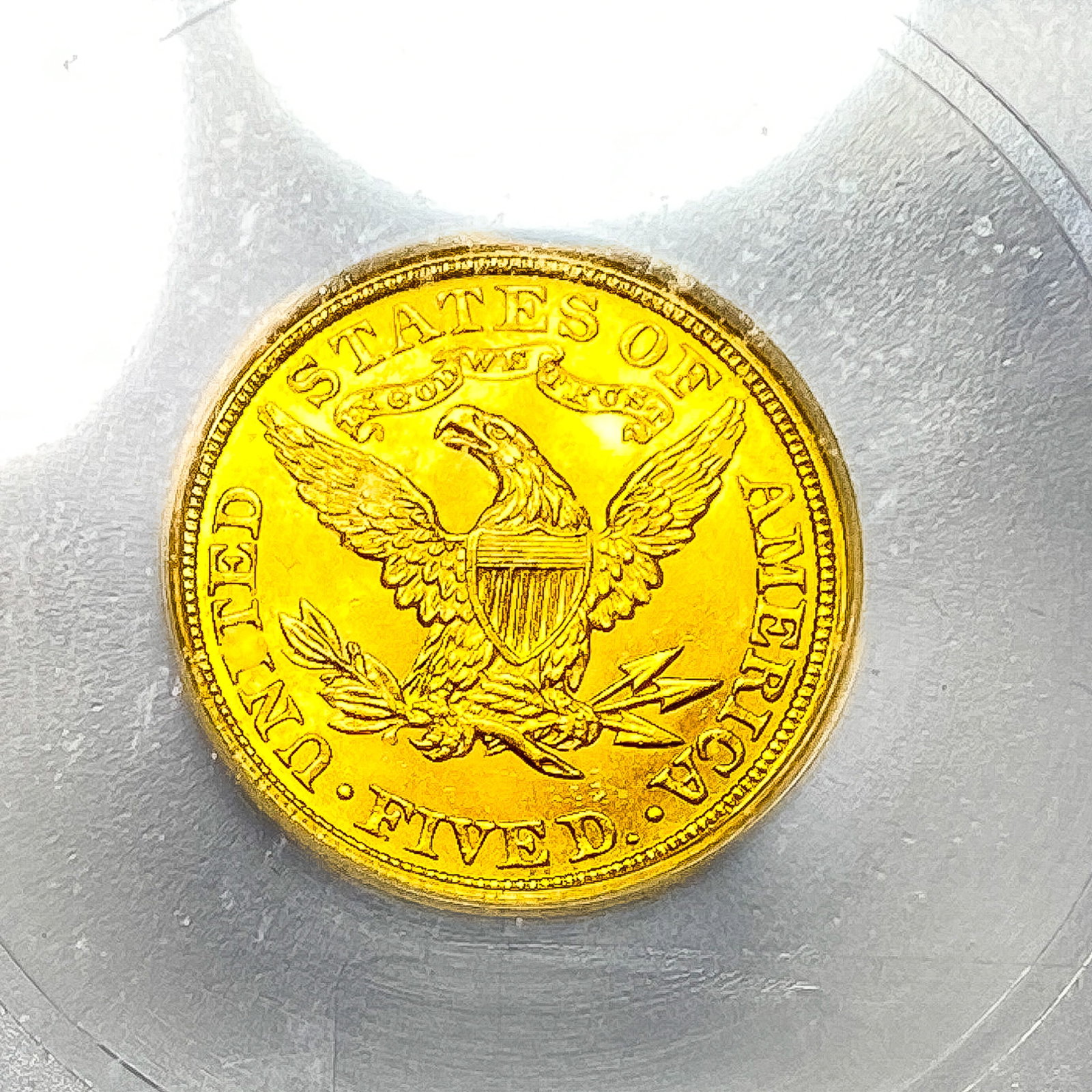 1908 $5 Gold Half Eagle ICG MS65 - 4